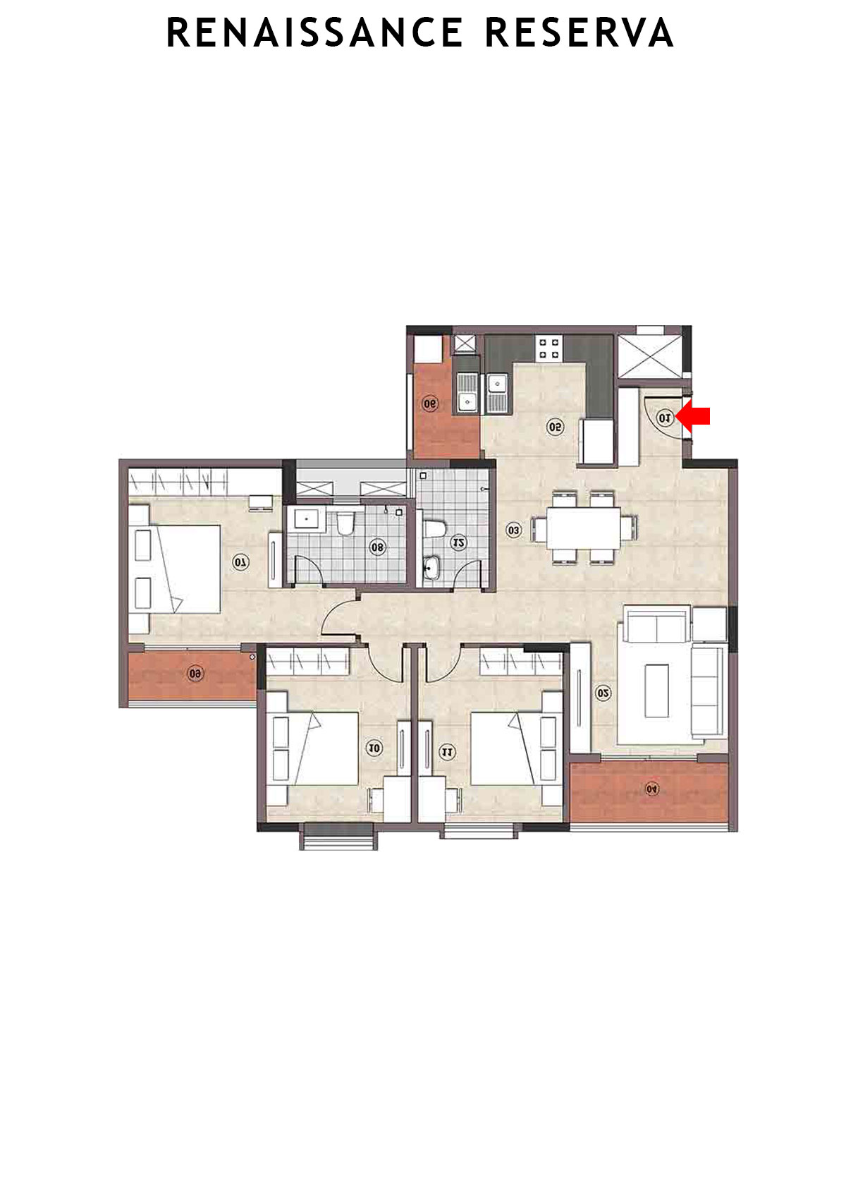 Renaissance Reserva Block C Unit 4 Floor Plan