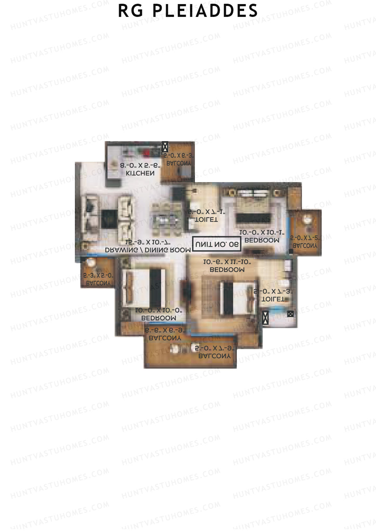 RG Pleiaddes 1 Alcyone Unit 1 (Type 1) Floor Plan