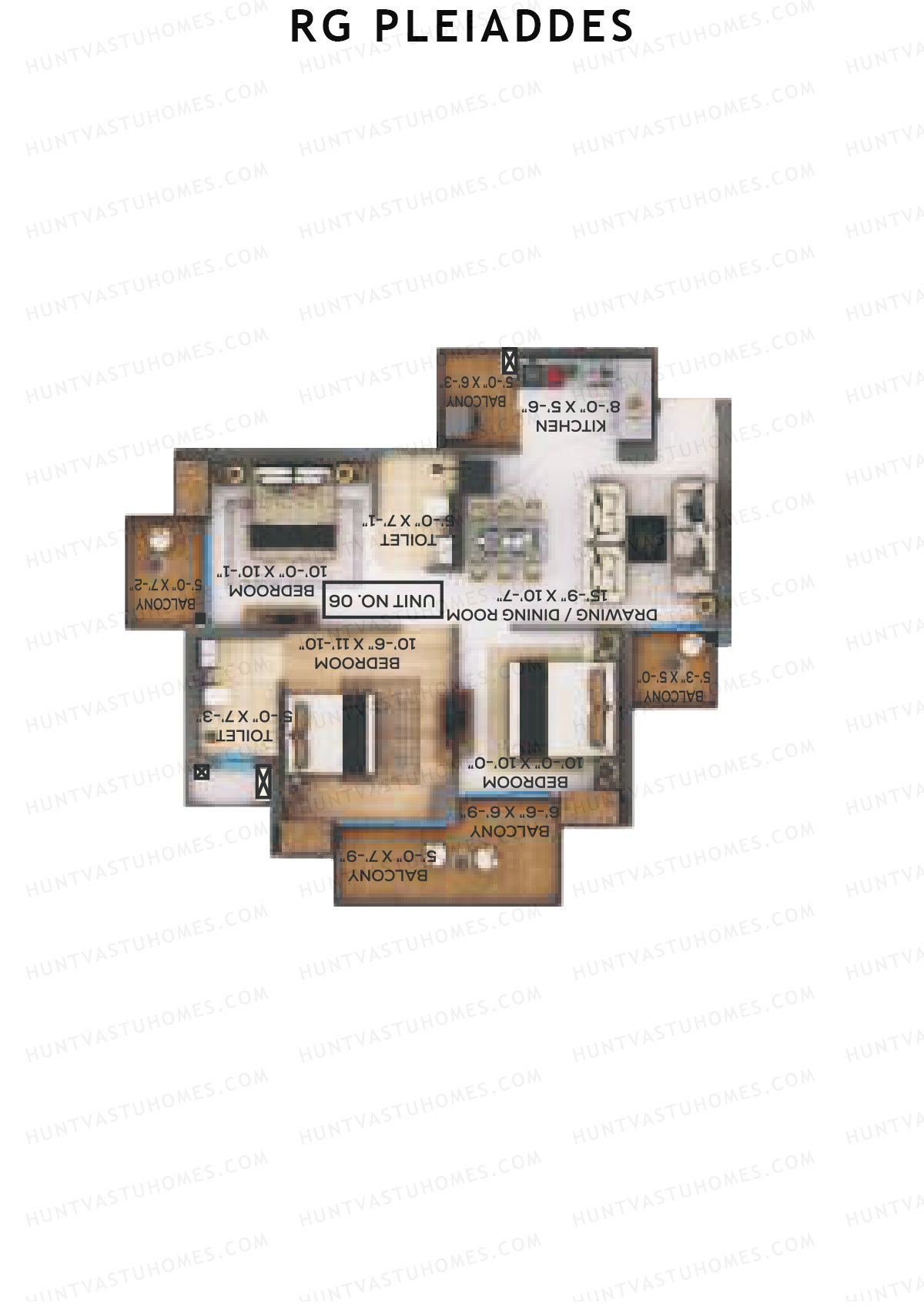 RG Pleiaddes 2 Celaeno Unit 2 (Type 1) Floor Plan