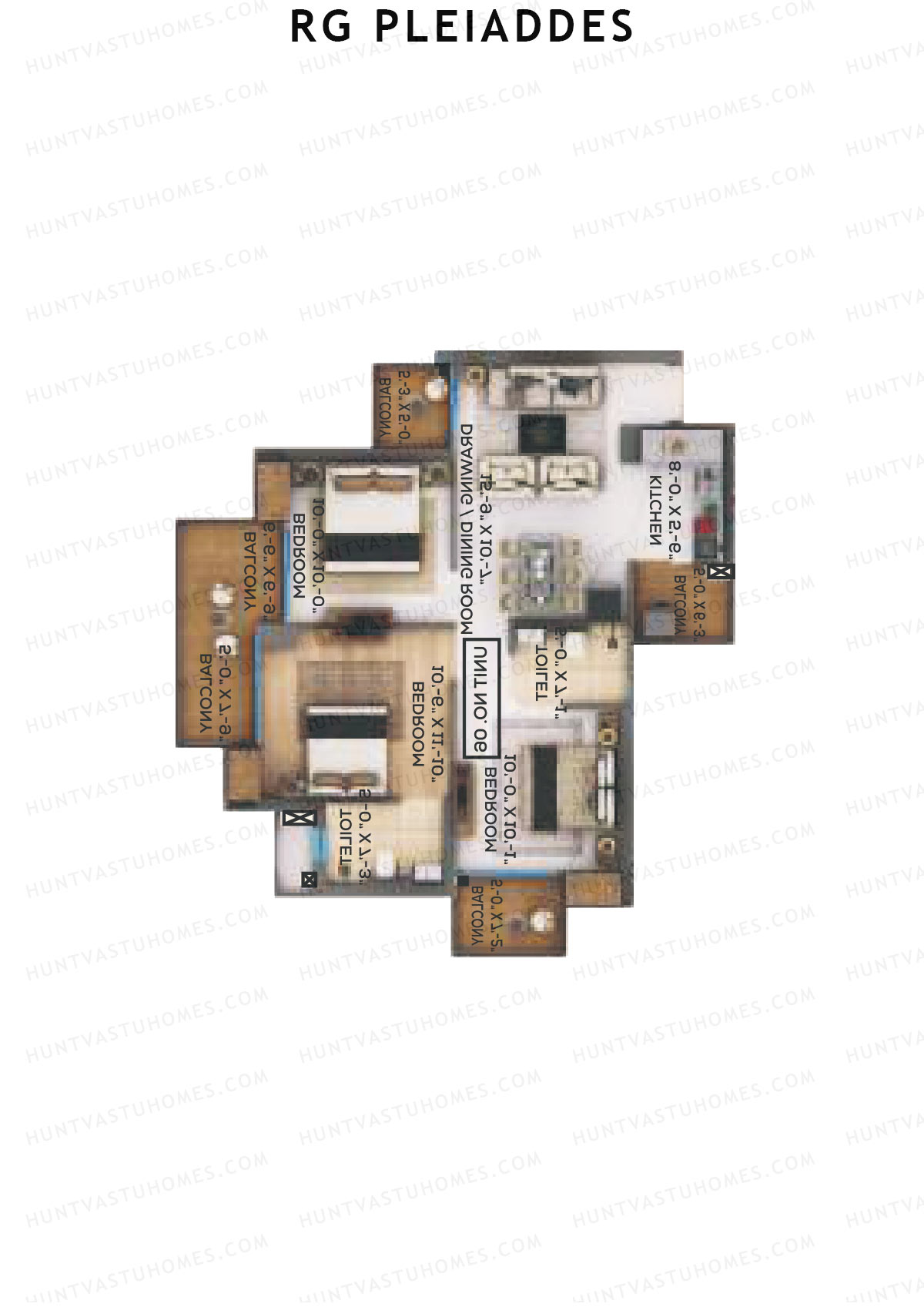 RG Pleiaddes 2 Celaeno Unit 3 (Type 1) Floor Plan