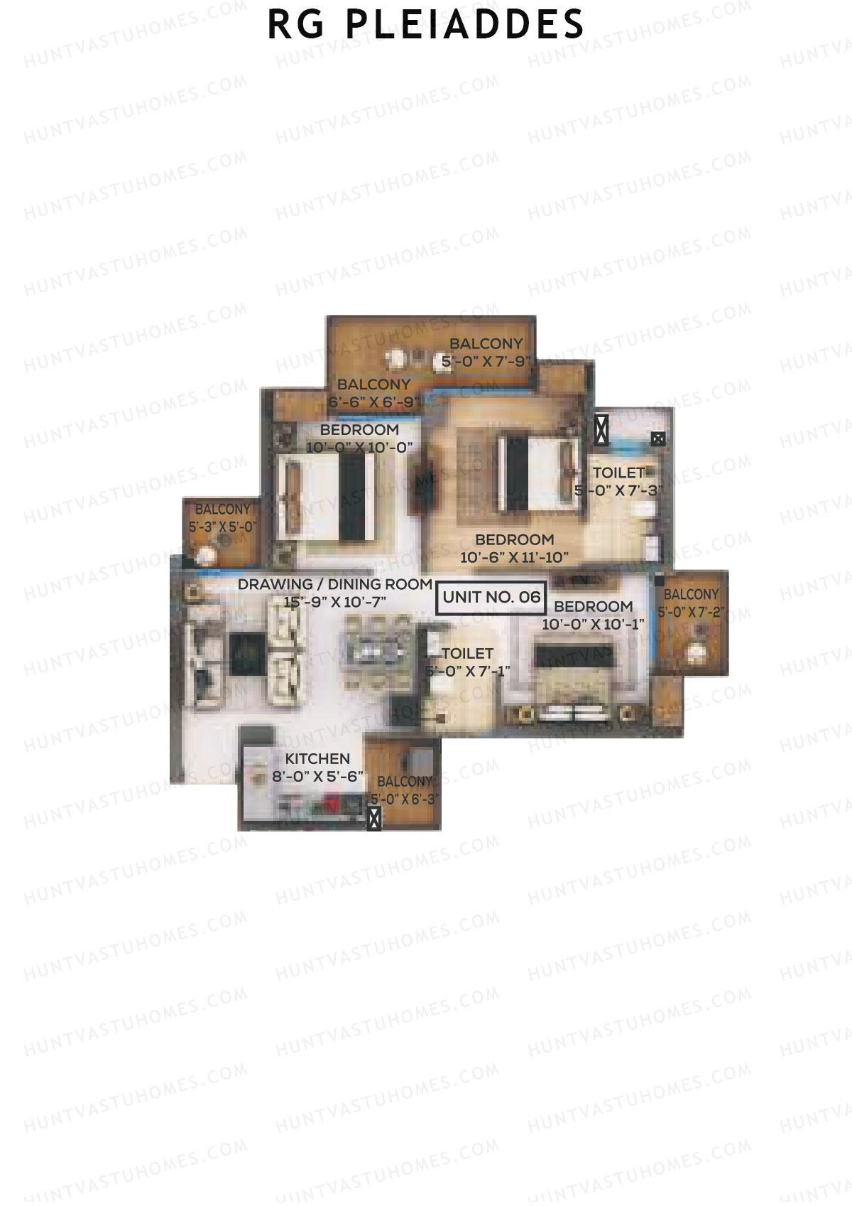 RG Pleiaddes 2 Celaeno Unit 6 (Type 1) Floor Plan