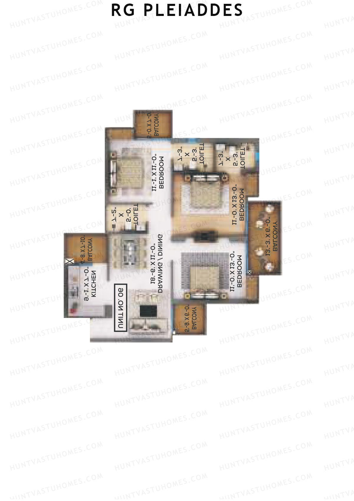 RG Pleiaddes 4 Maia Unit 7 (Type 2) Floor Plan
