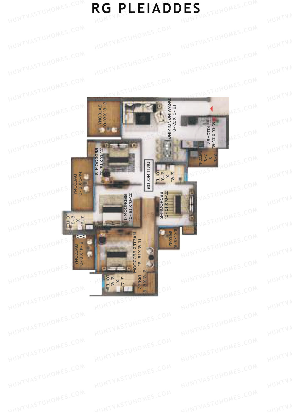 RG Pleiaddes 6 Taygete Unit 4 (Type 3) Floor Plan