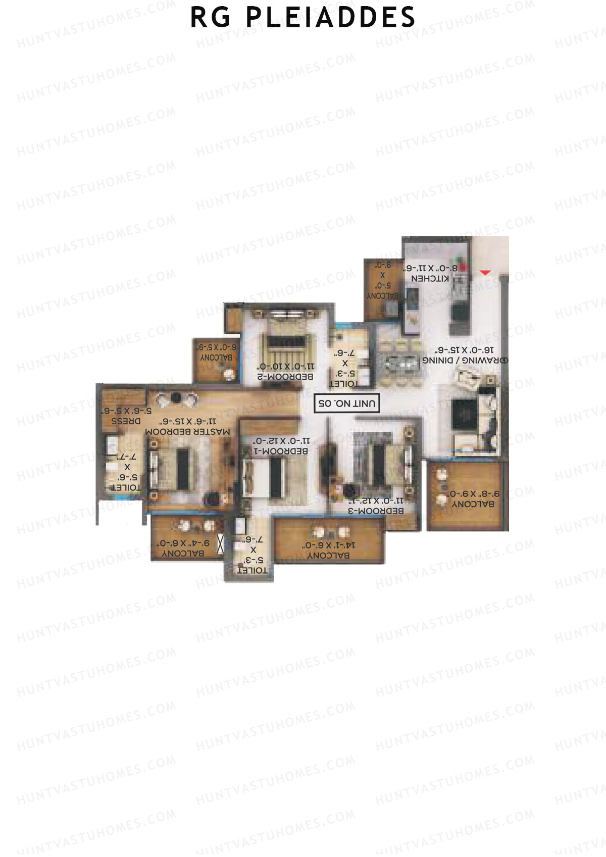 RG Pleiaddes 6 Taygete Unit 5 (Type 3) Floor Plan