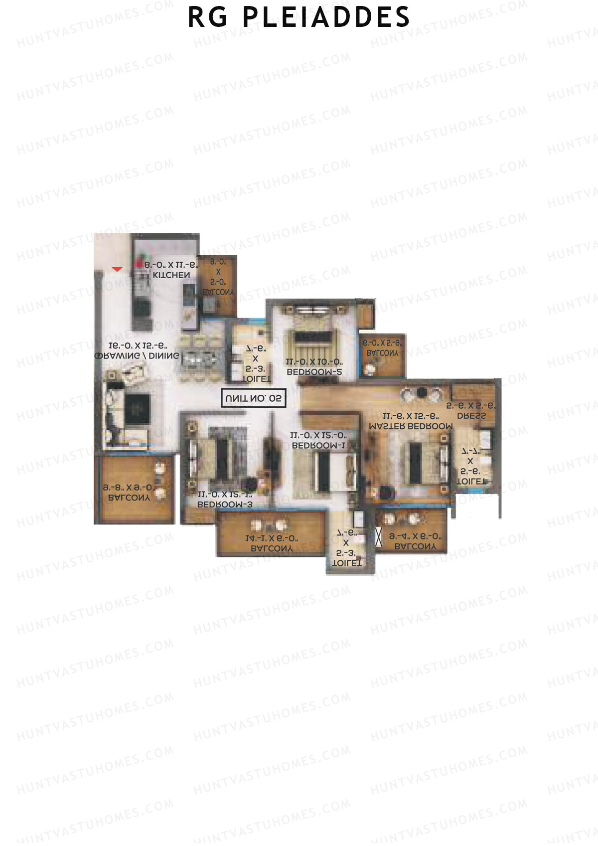 RG Pleiaddes 6 Taygete Unit 6 (Type 3) Floor Plan