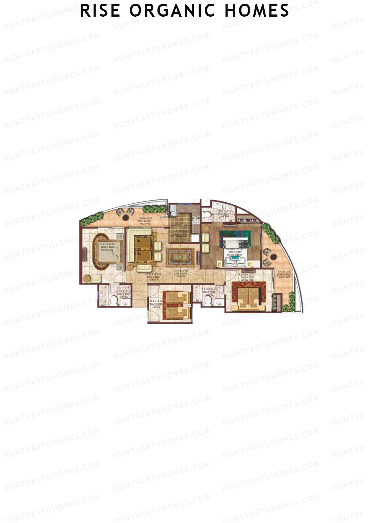 Rise Organic Homes Tower 4 Unit 2 (Type 2) Floor Plan