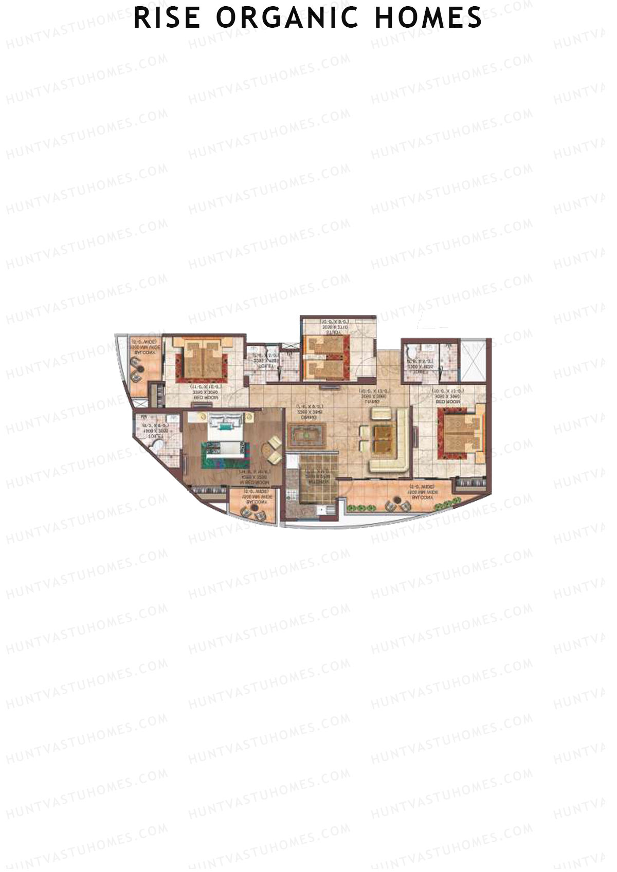 Rise Organic Homes Tower 5 Unit 1 (Type 1) Floor Plan