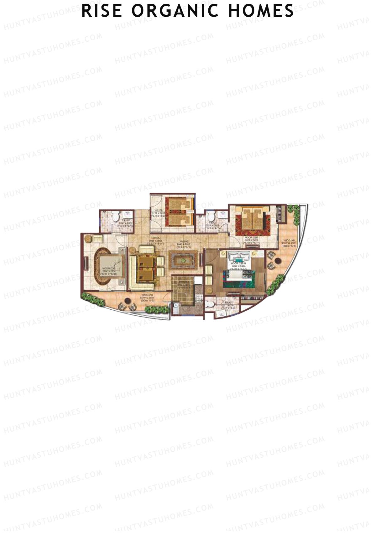 Rise Organic Homes Tower 5 Unit 3 (Type 2) Floor Plan