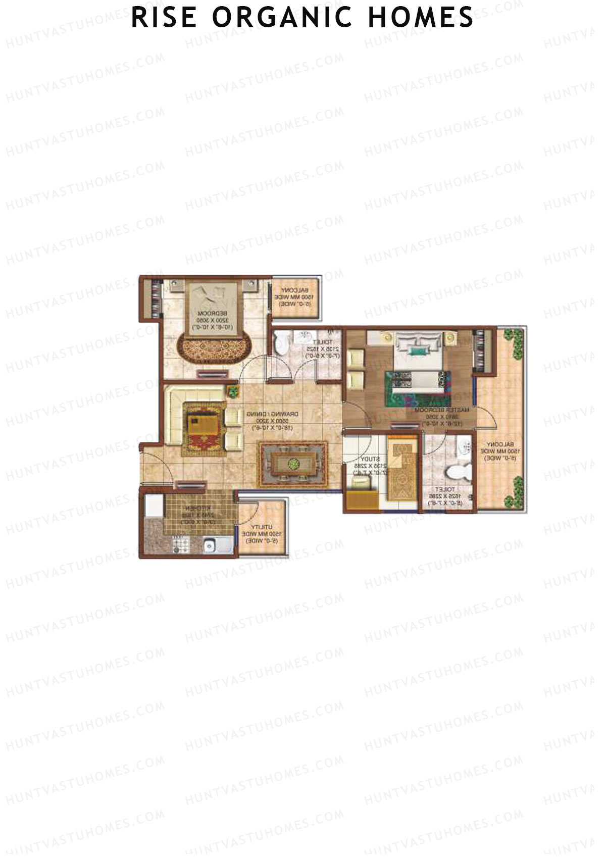 Rise Organic Homes Tower 6 Unit 5 Floor Plan