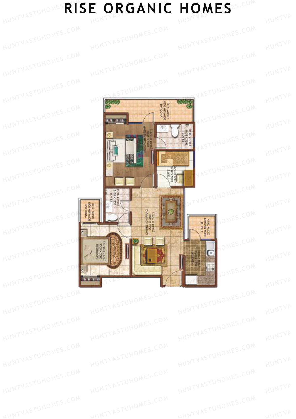 Rise Organic Homes Tower 7 Unit 10A Floor Plan