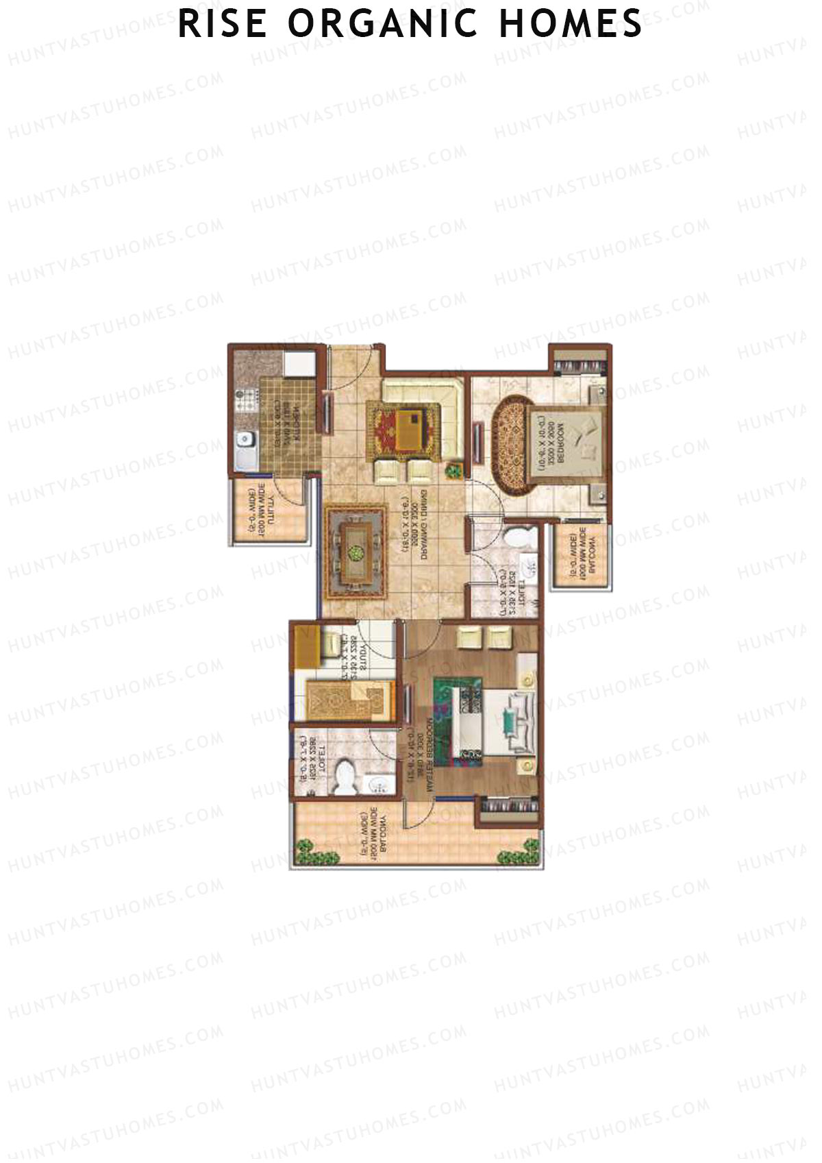 Rise Organic Homes Tower 7 Unit 11A Floor Plan