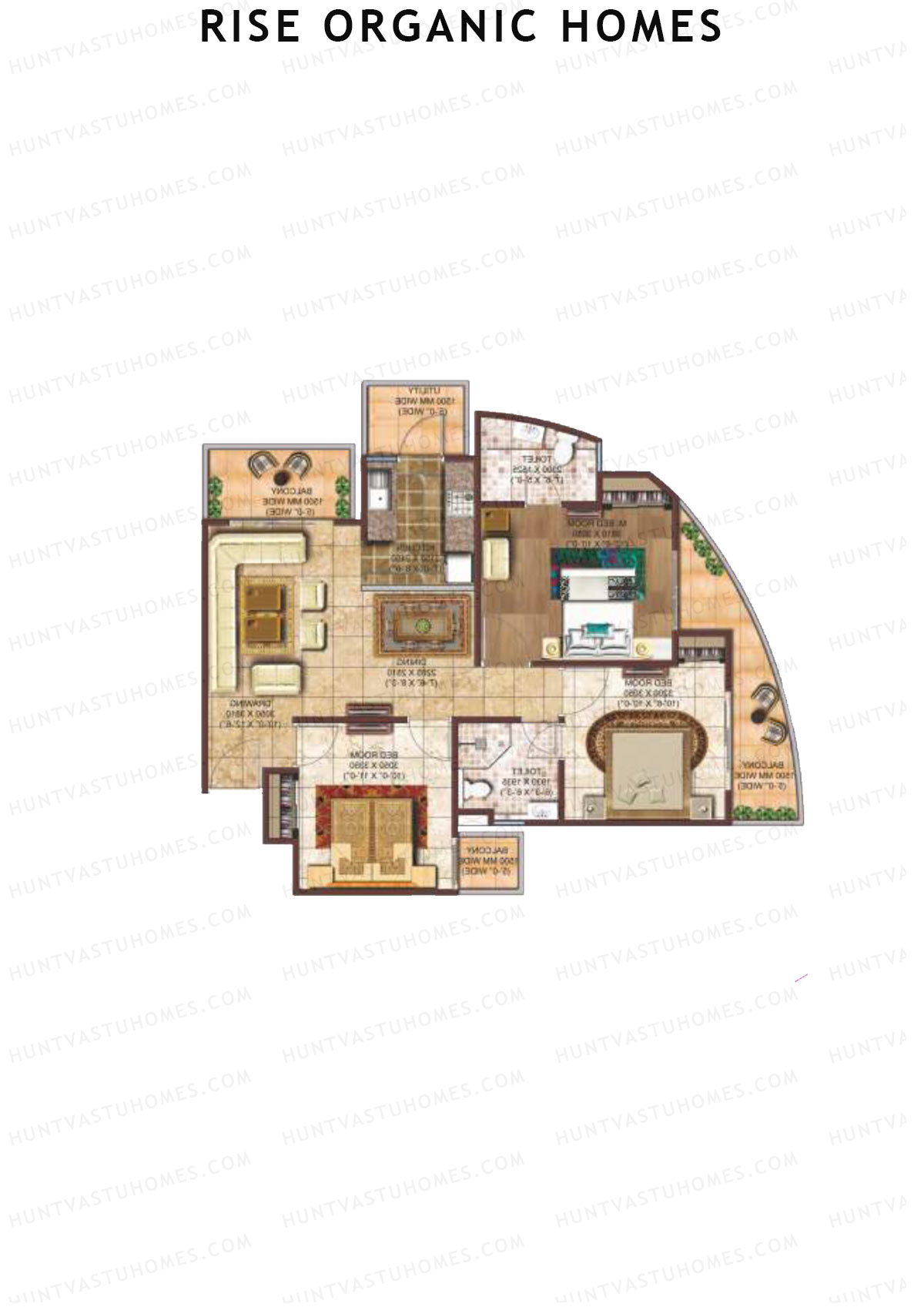 Rise Organic Homes Tower 7 Unit 12 (Type 1) Floor Plan