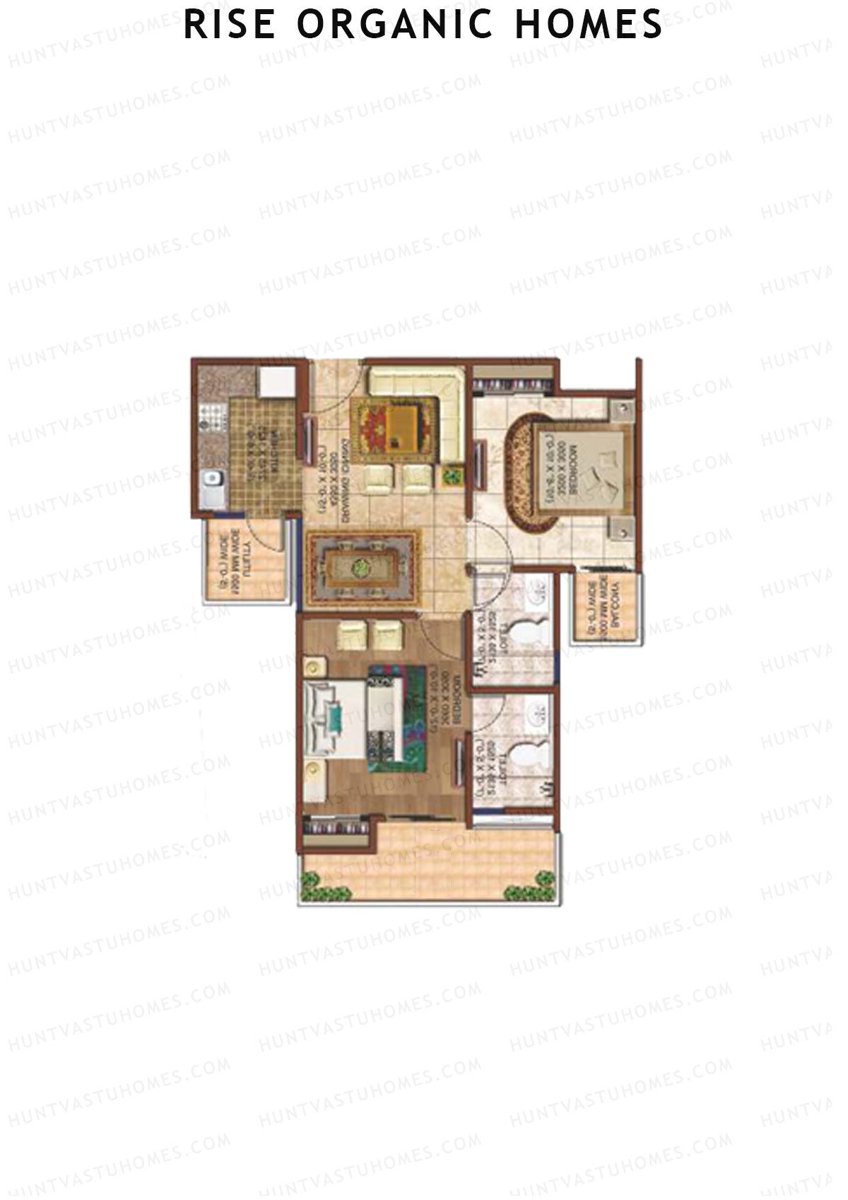 Rise Organic Homes Tower 7 Unit 5 Floor Plan