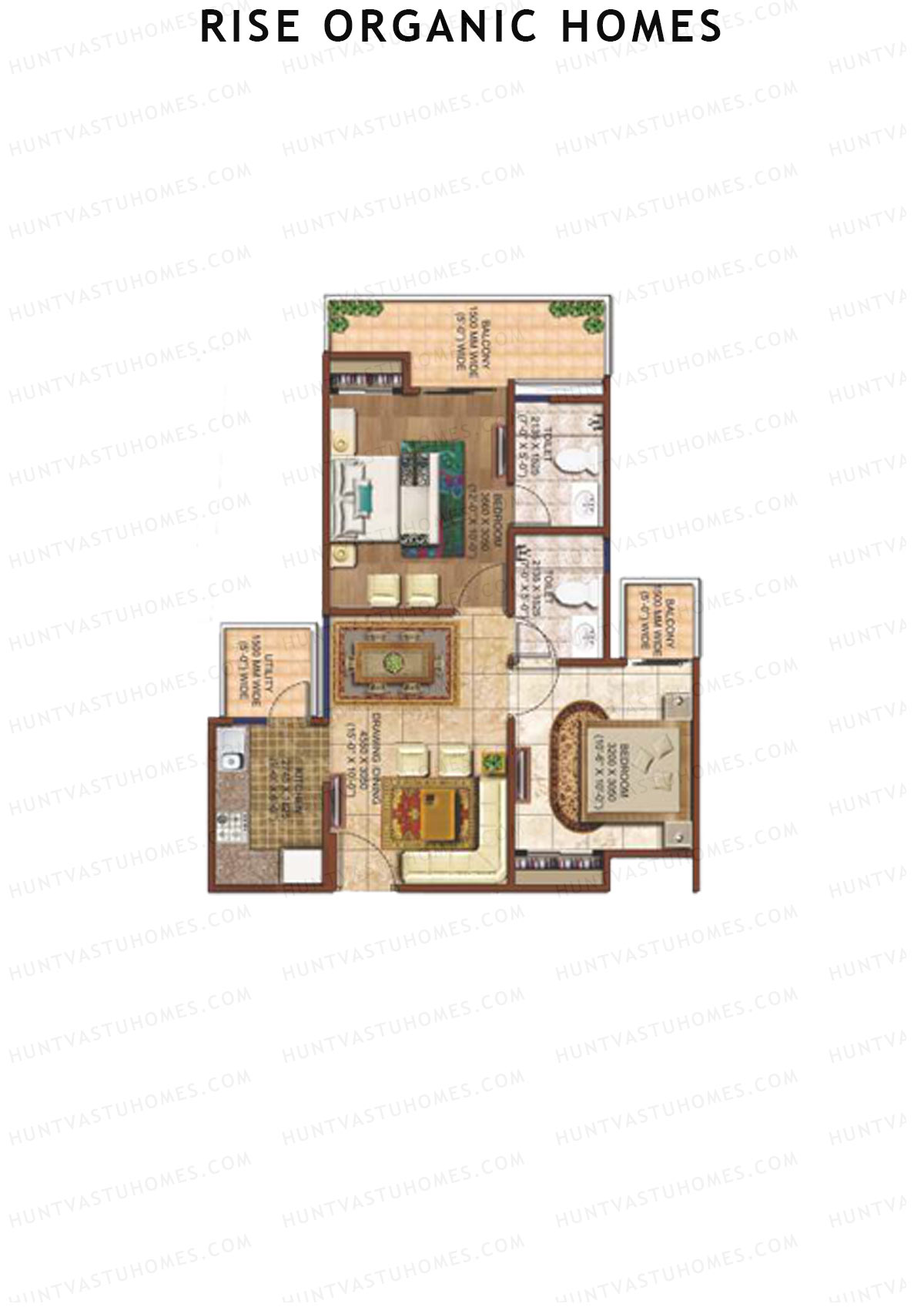 Rise Organic Homes Tower 7 Unit 8 Floor Plan