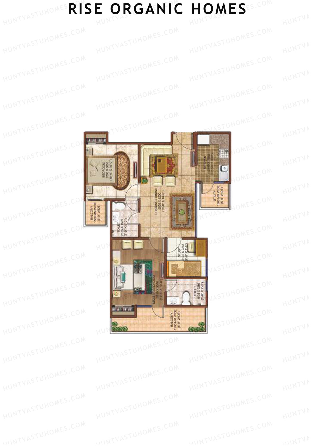 Rise Organic Homes Tower 7 Unit 9A Floor Plan