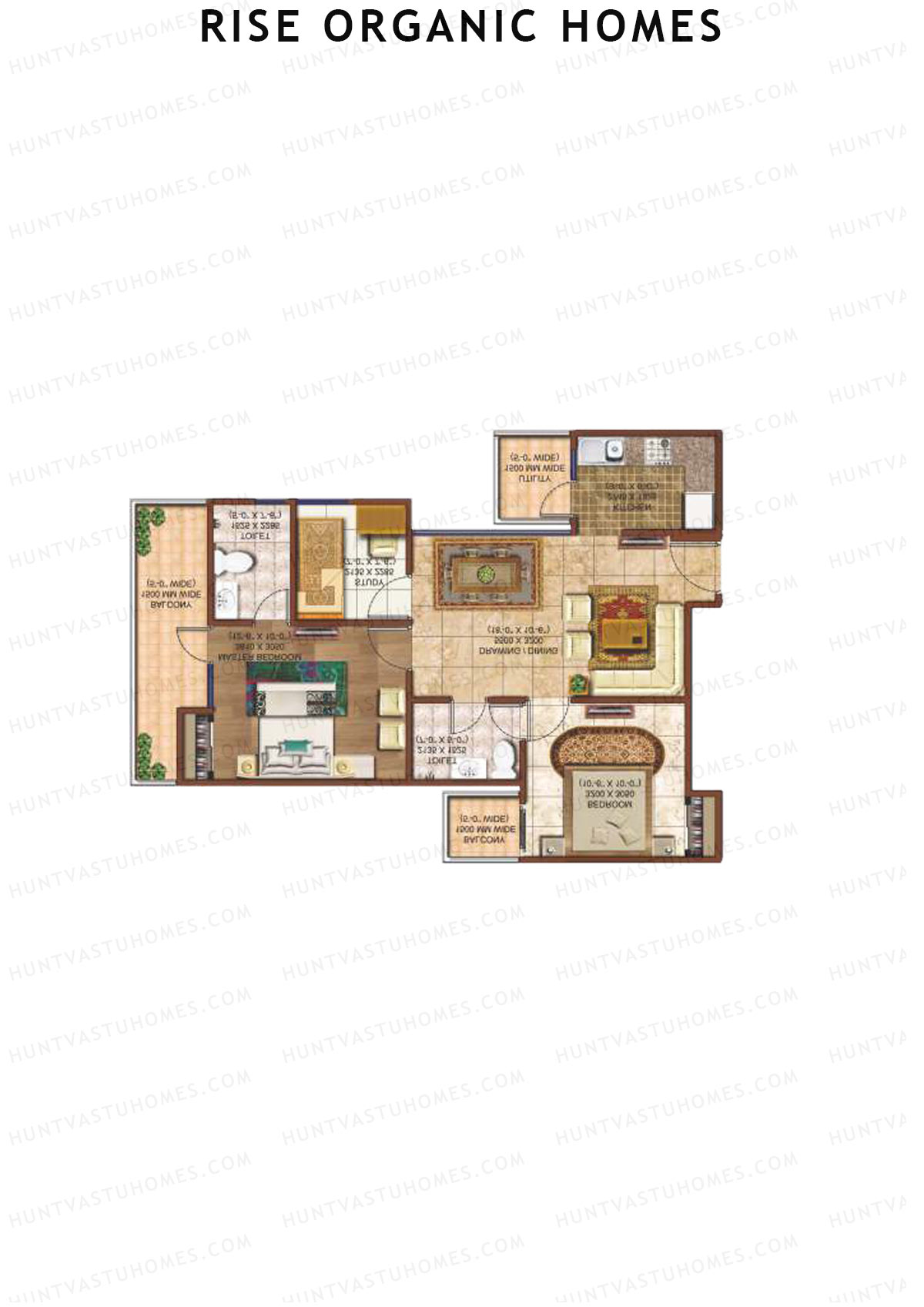 Rise Organic Homes Tower 8 Unit 3 Floor Plan