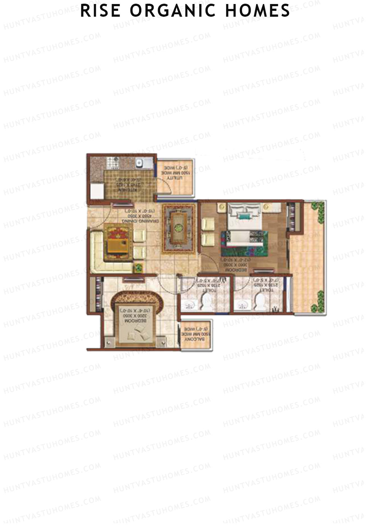Rise Organic Homes Tower 8 Unit 4 Floor Plan
