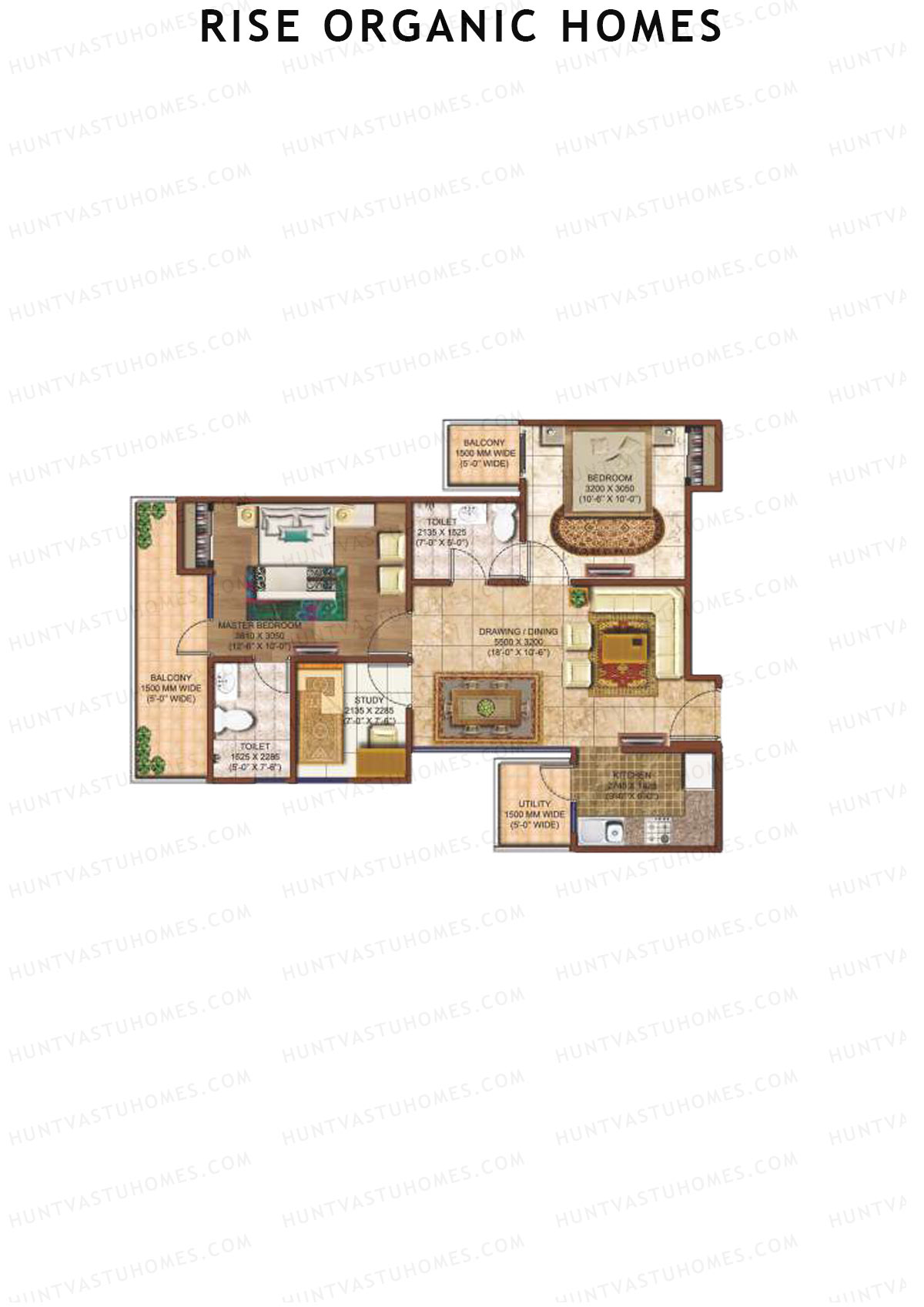Rise Organic Homes Tower 8 Unit 5 Floor Plan