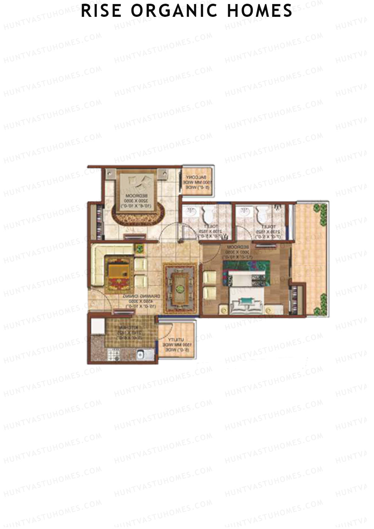 Rise Organic Homes Tower 8 Unit 6 Floor Plan
