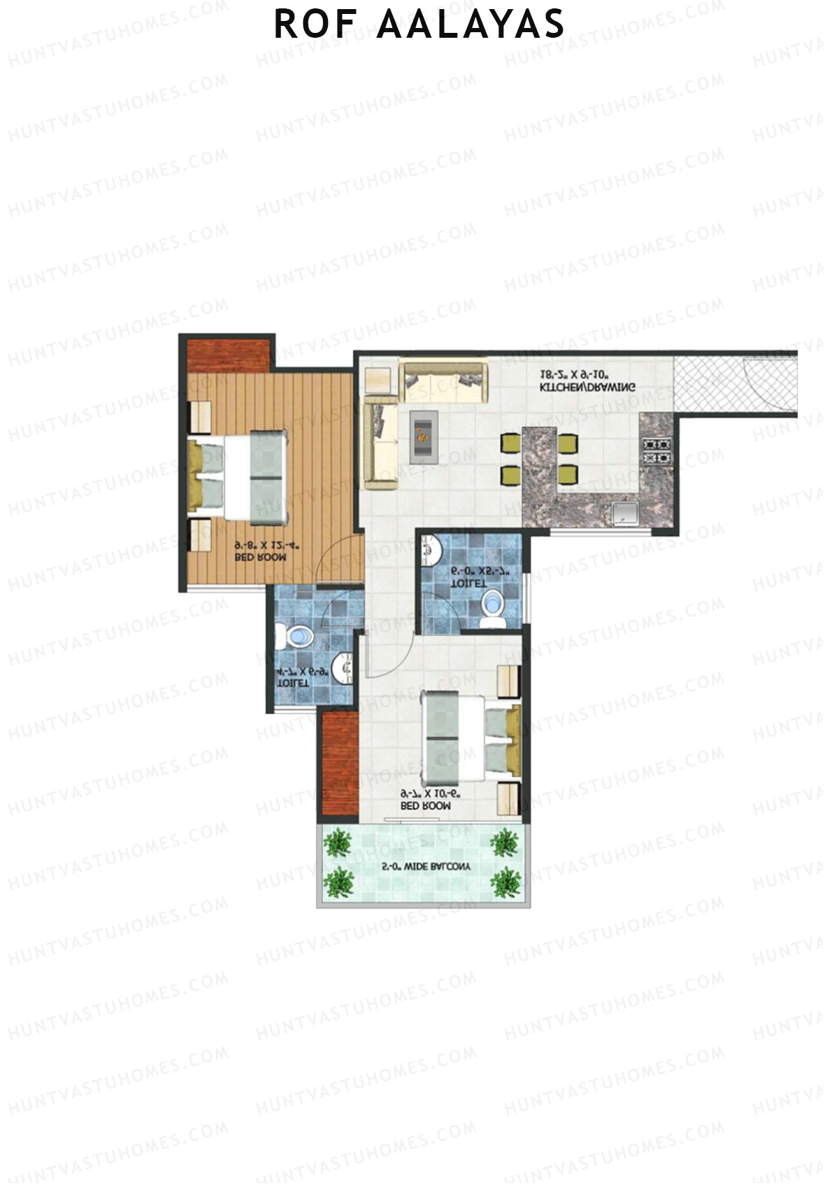 ROF Aalayas Tower A Unit 12 (Type 2) Floor Plan