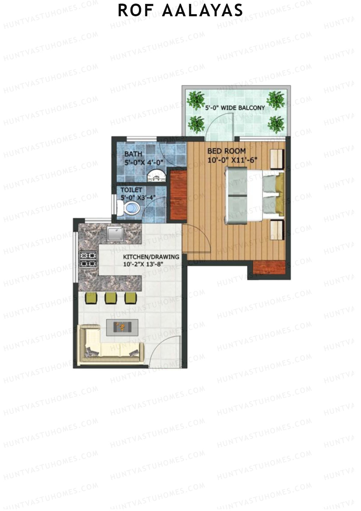 ROF Aalayas Tower A Unit 2 (Type 7) Floor Plan