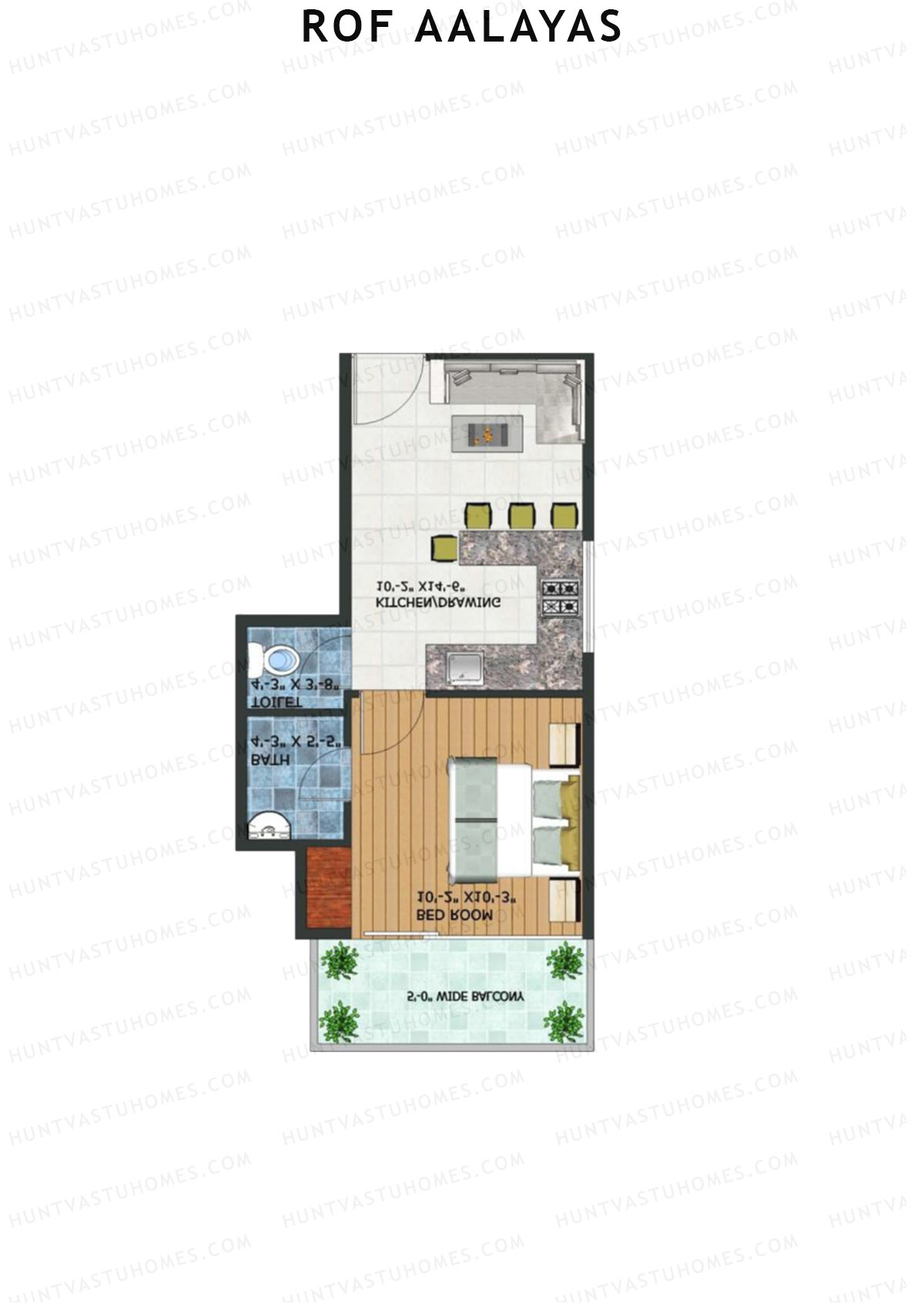 ROF Aalayas Tower C Unit 10 (Type 6) Floor Plan