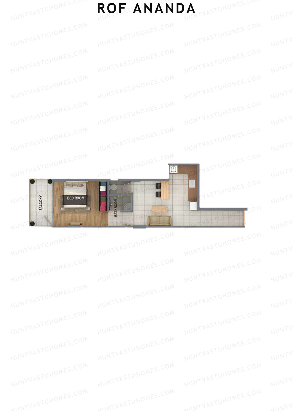 ROF Ananda Tower F Unit 6 (Type C) Floor Plan