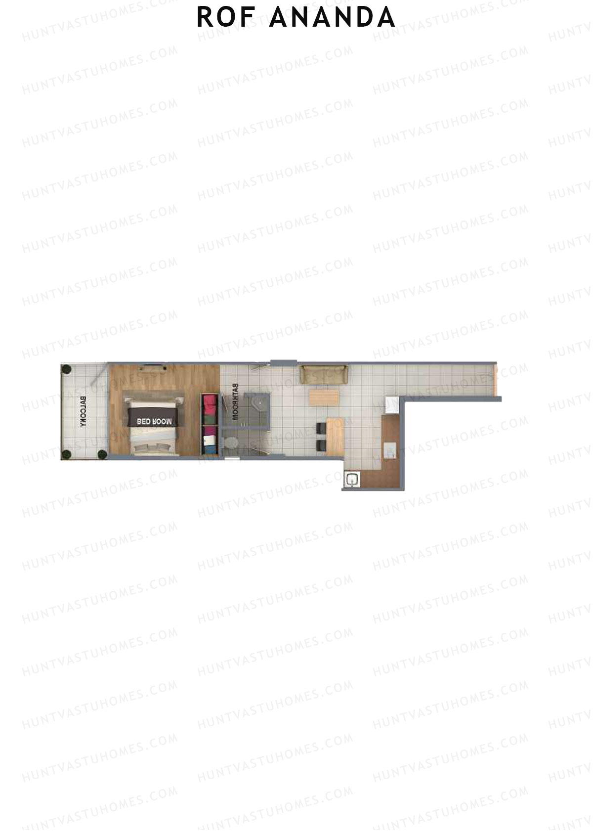 ROF Ananda Tower F Unit 7 (Type C) Floor Plan