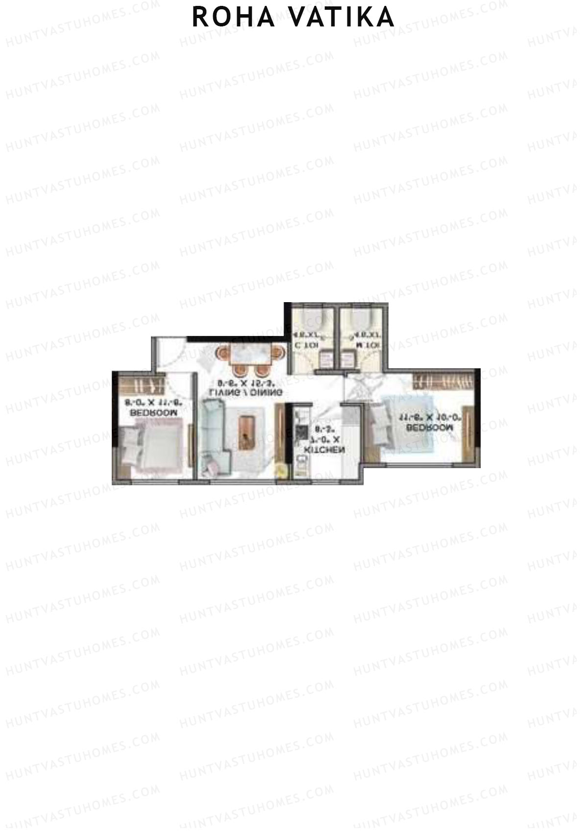 Roha Vatika Palash Wing A Unit 4 Floor Plan
