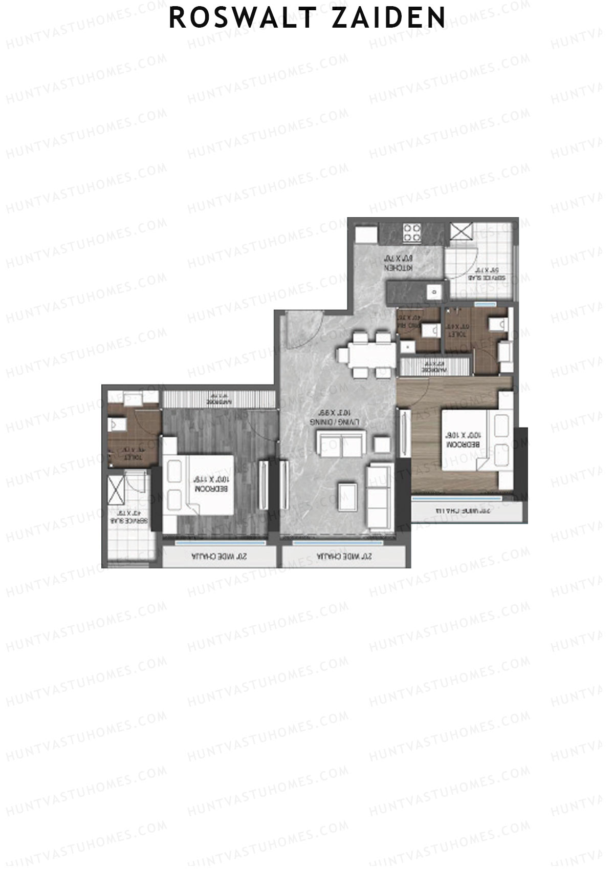 Roswalt Zaiden Wing A Unit 10 Floor Plan