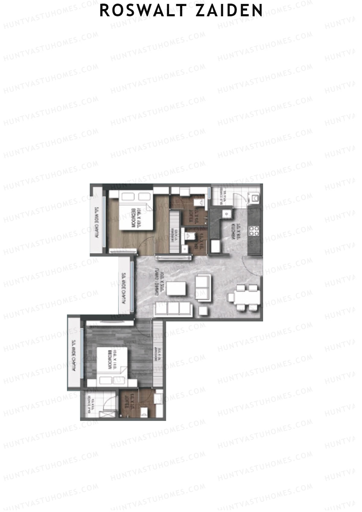 Roswalt Zaiden Wing A Unit 11 Floor Plan