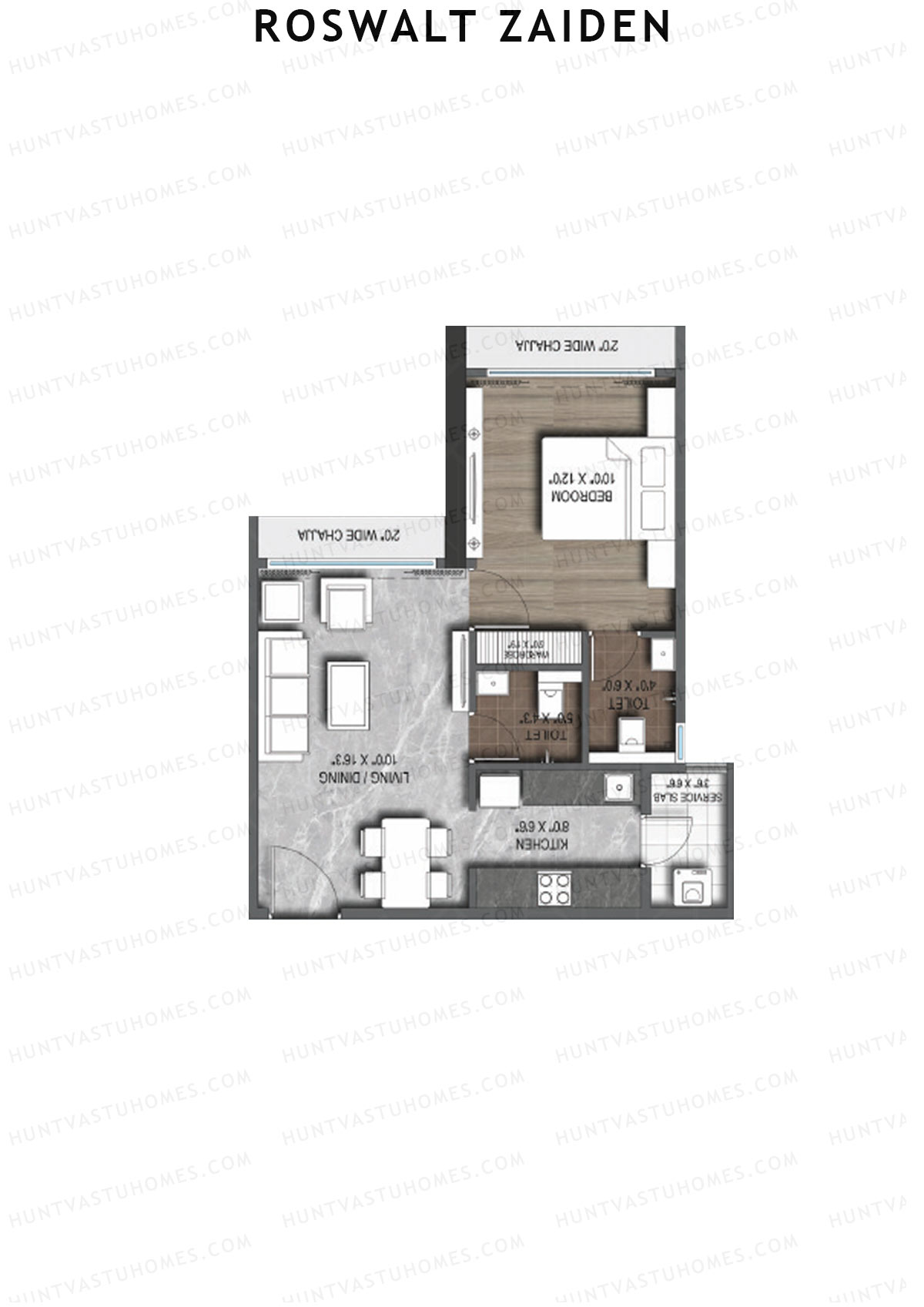Roswalt Zaiden Wing A Unit 14 Floor Plan