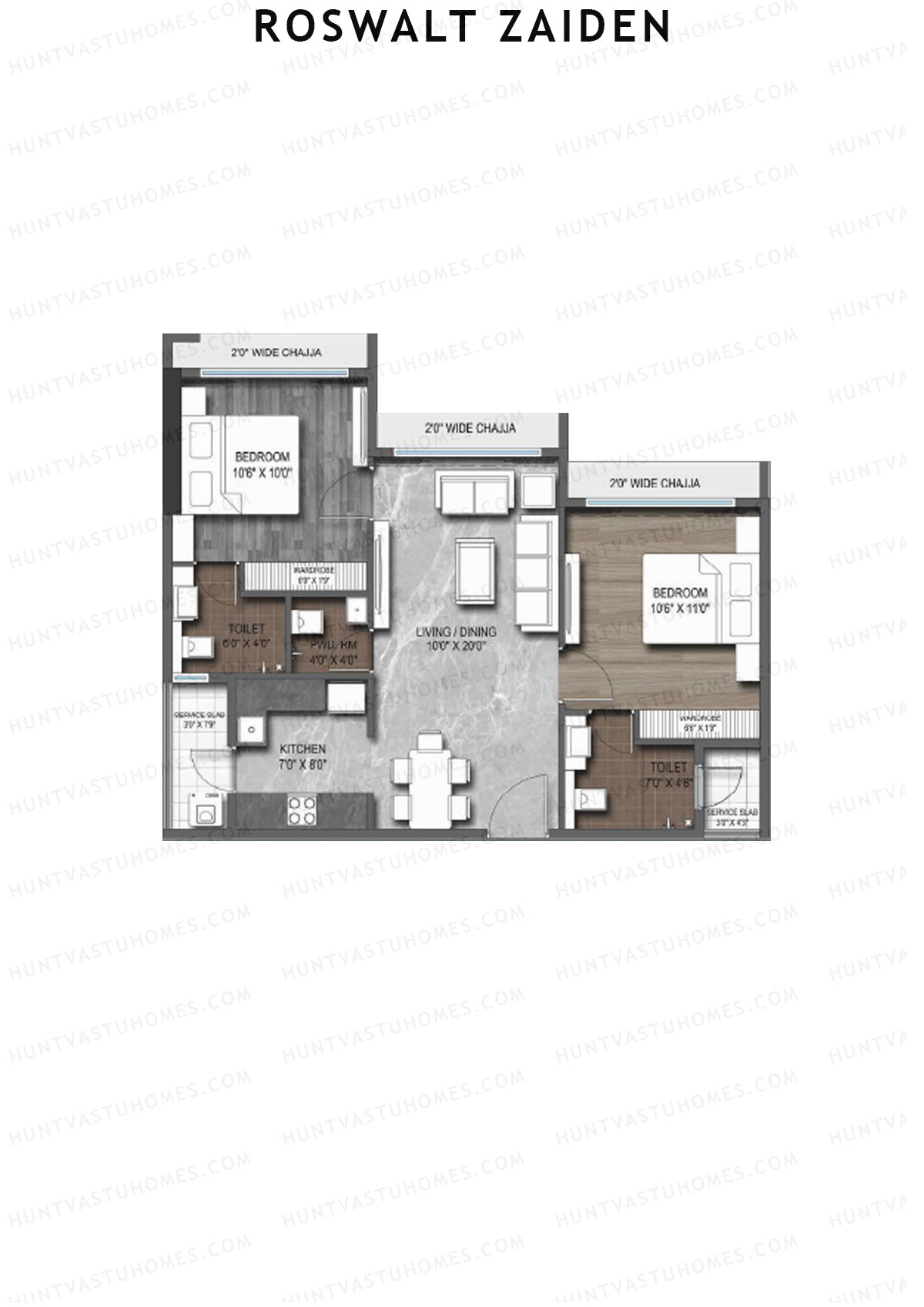 Roswalt Zaiden Wing A Unit 15 Floor Plan