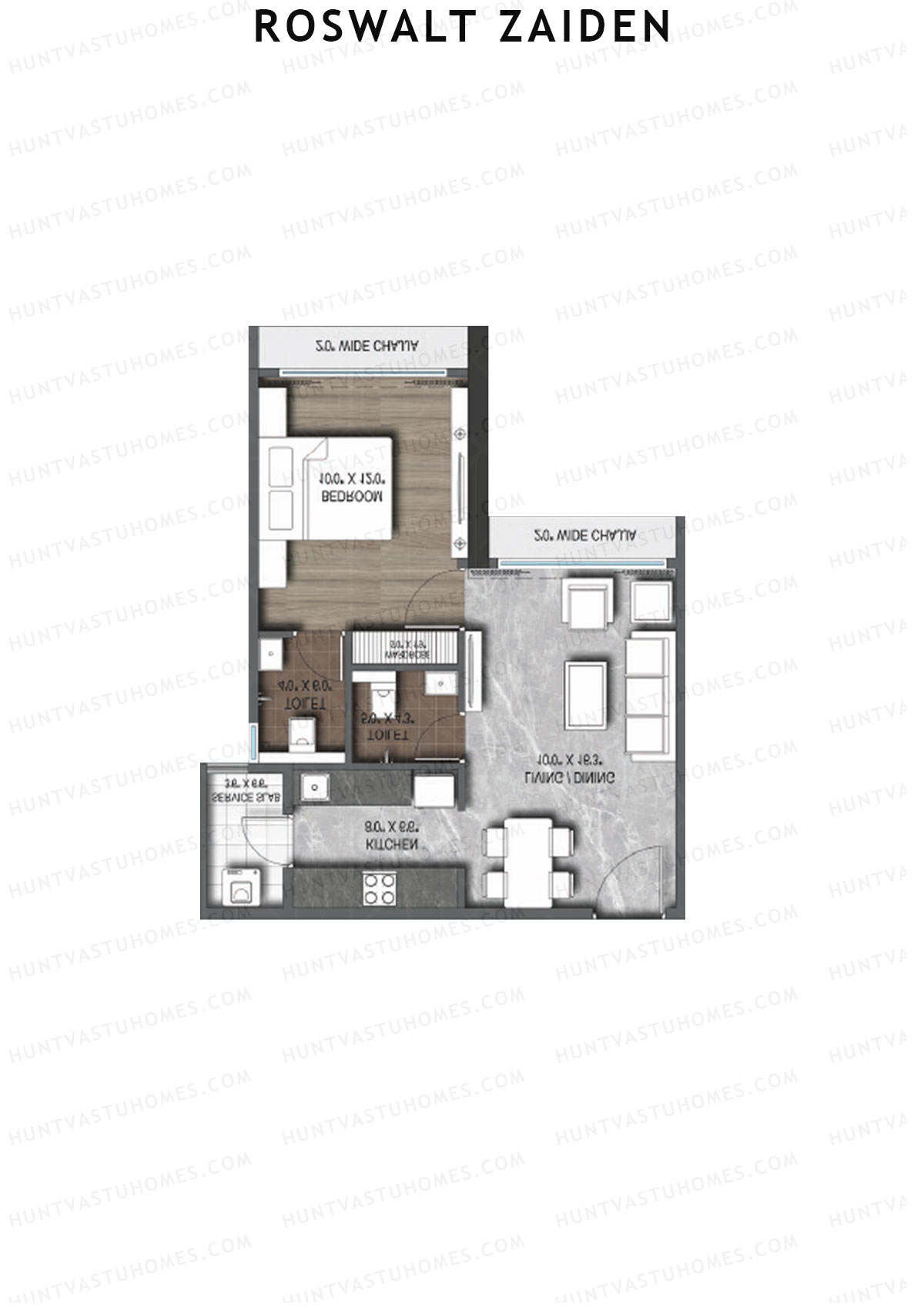 Roswalt Zaiden Wing A Unit 1 Floor Plan