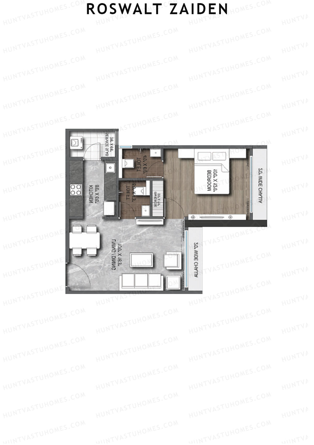 Roswalt Zaiden Wing A Unit 3 Floor Plan