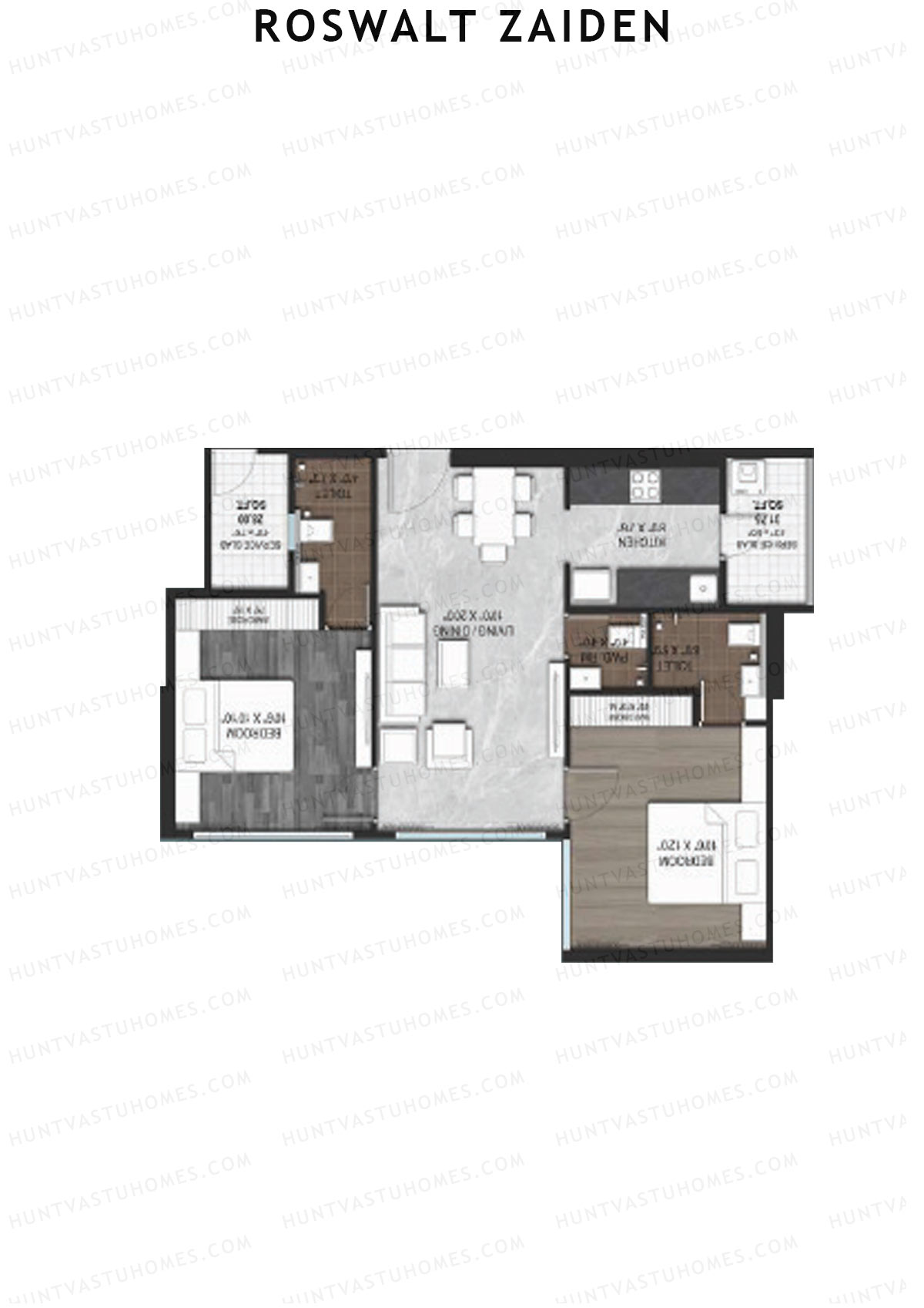 Roswalt Zaiden Wing B Unit 10 Floor Plan