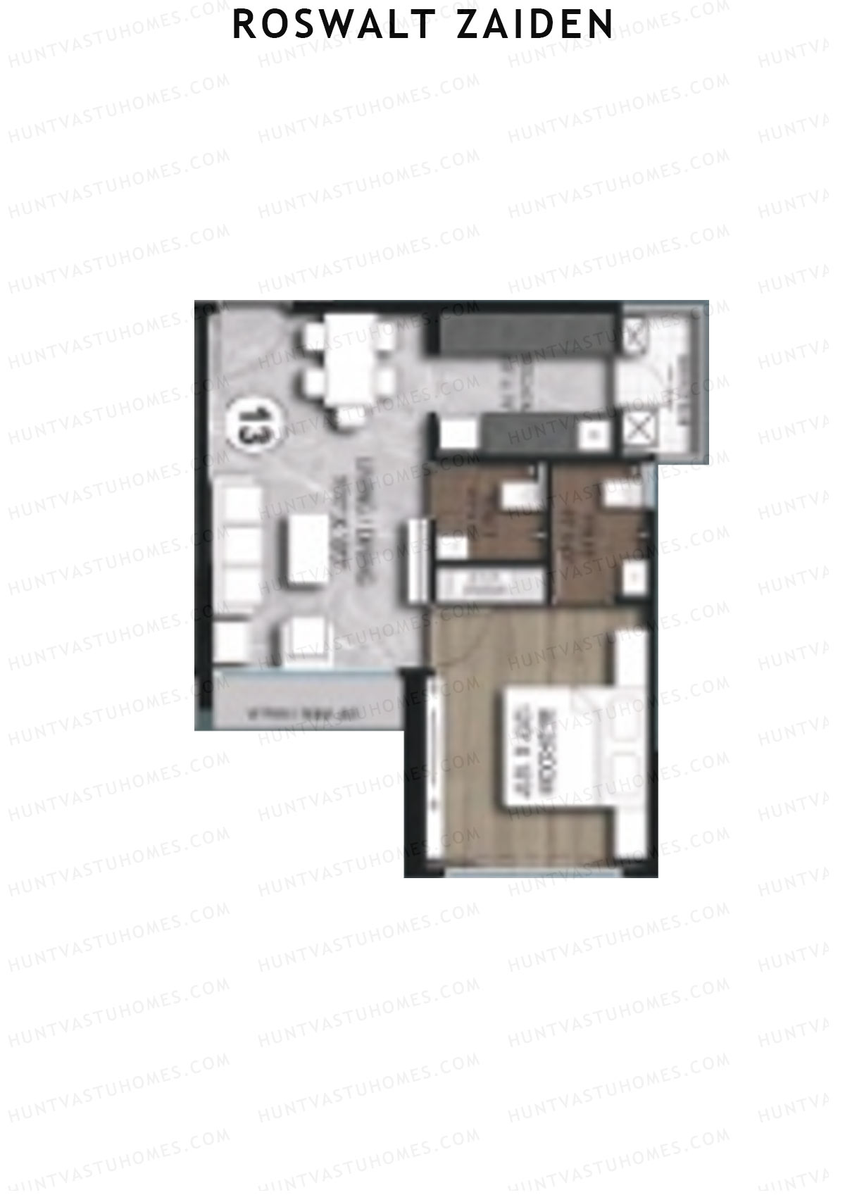 Roswalt Zaiden Wing C Unit 13 Floor Plan