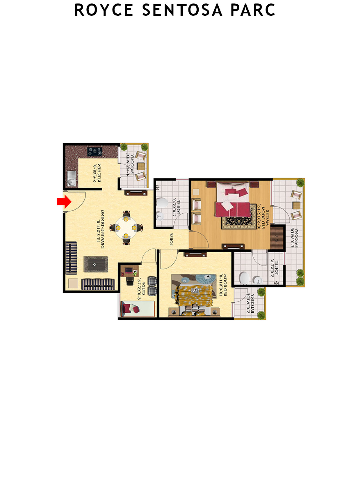 Royce Sentosa Parc Tower A Unit 11 Floor Plan