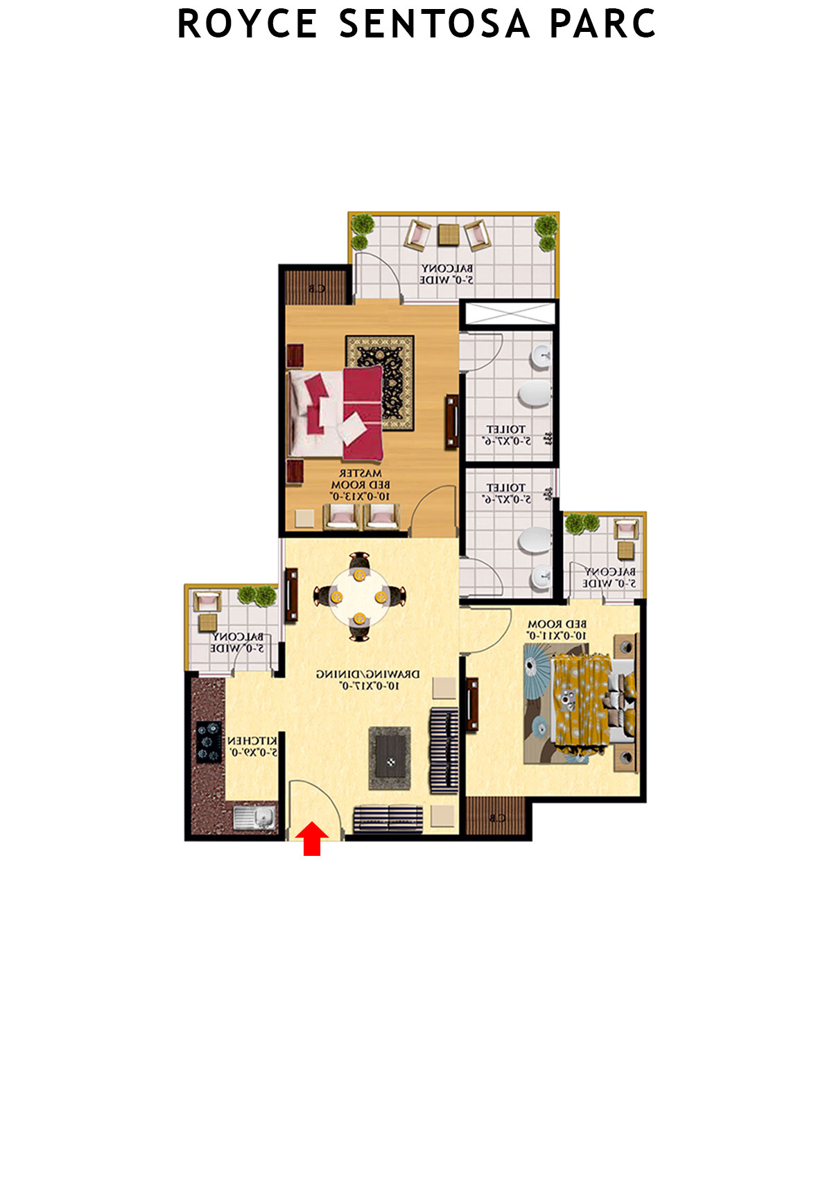 Royce Sentosa Parc Tower A Unit 8 Floor Plan