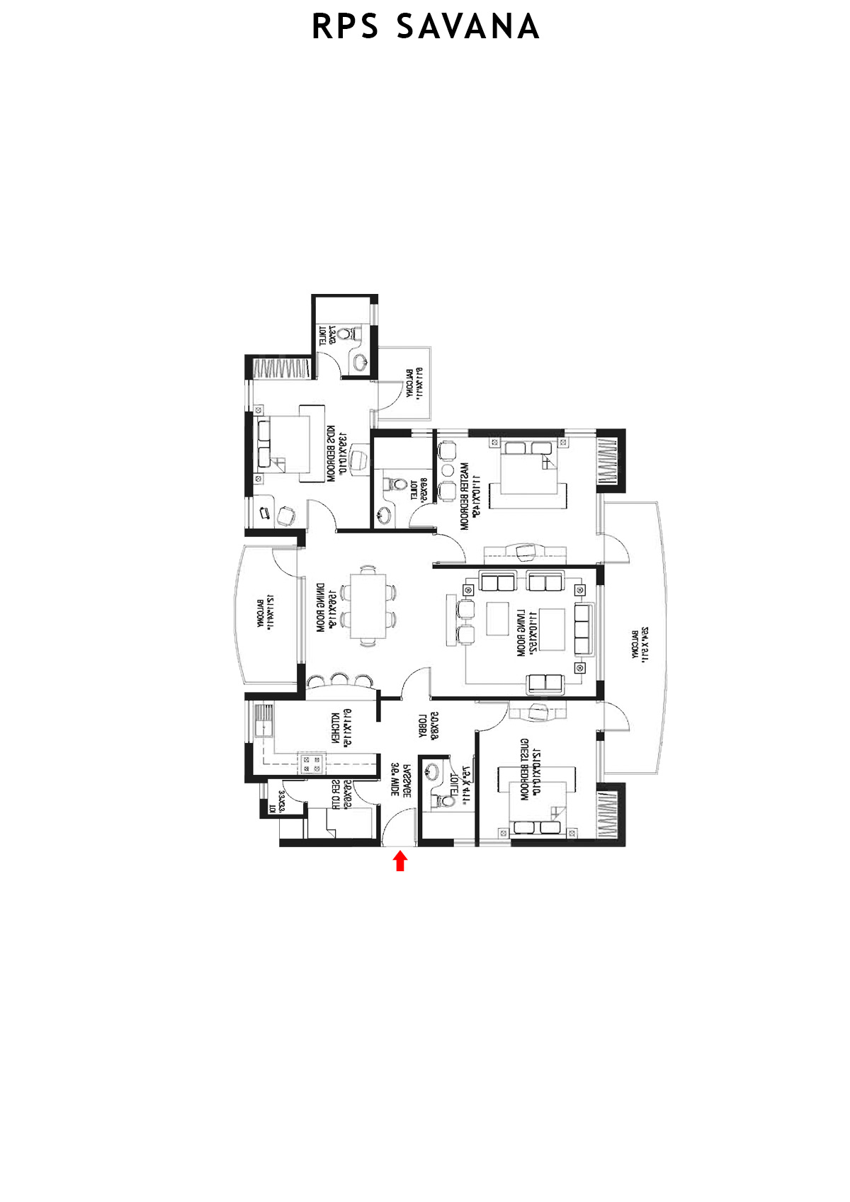 Rps Savana Tower B9 Unit 1 Floor Plan