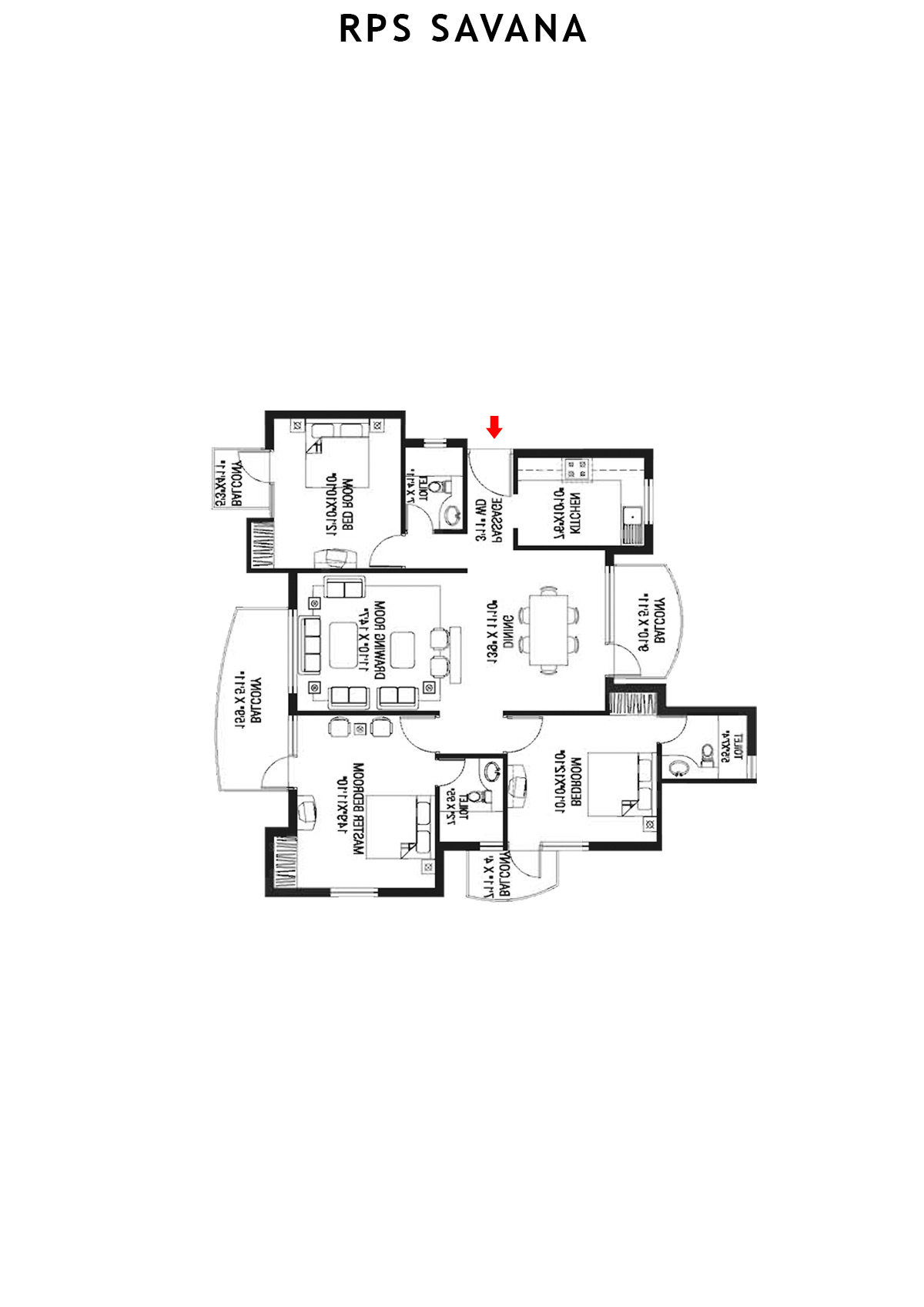 Rps Savana Tower T10 Unit 5 Floor Plan
