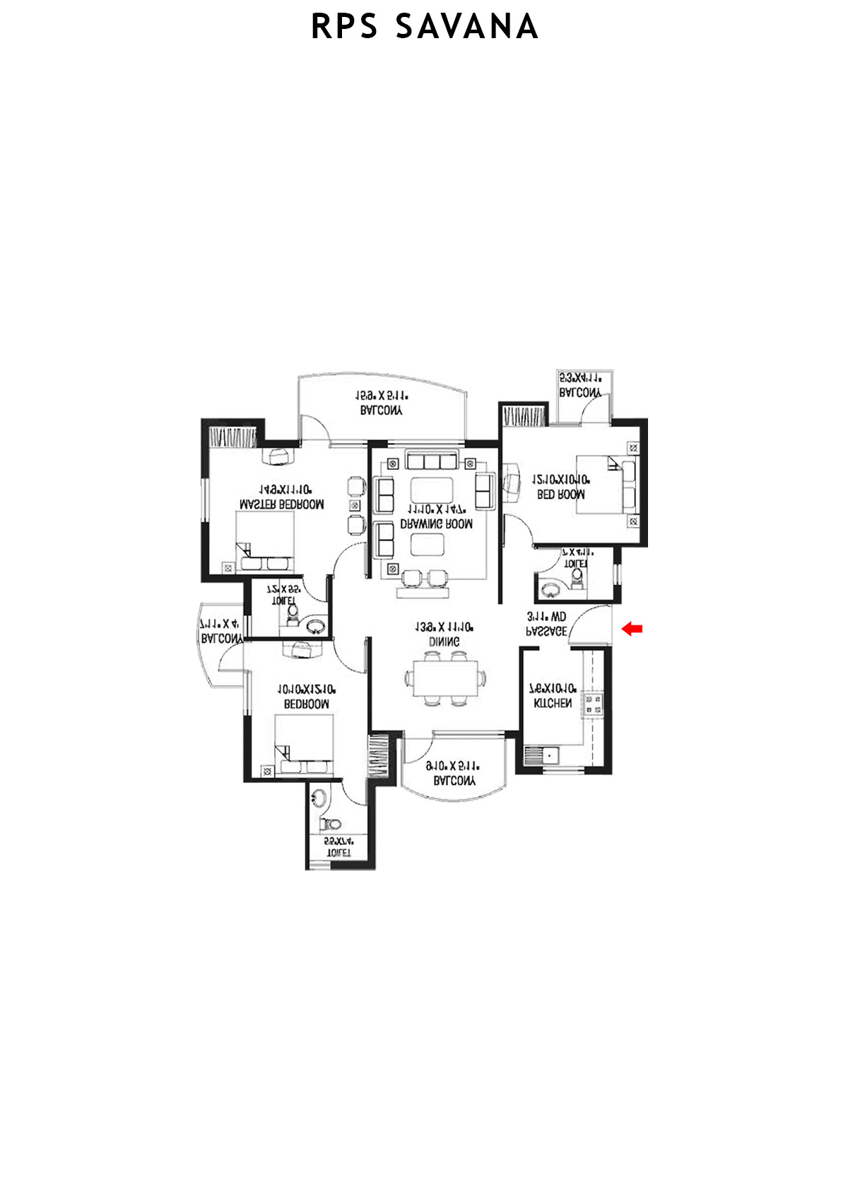 Rps Savana Tower T10 Unit 7 Floor Plan