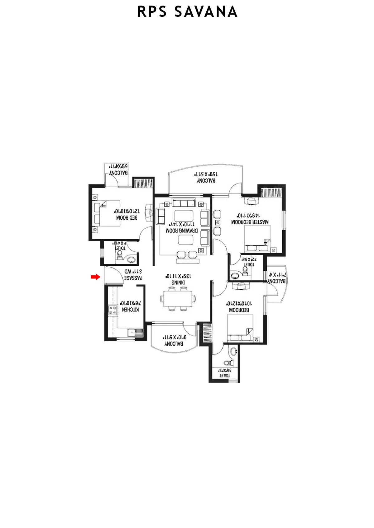 Rps Savana Tower T10 Unit 8 Floor Plan