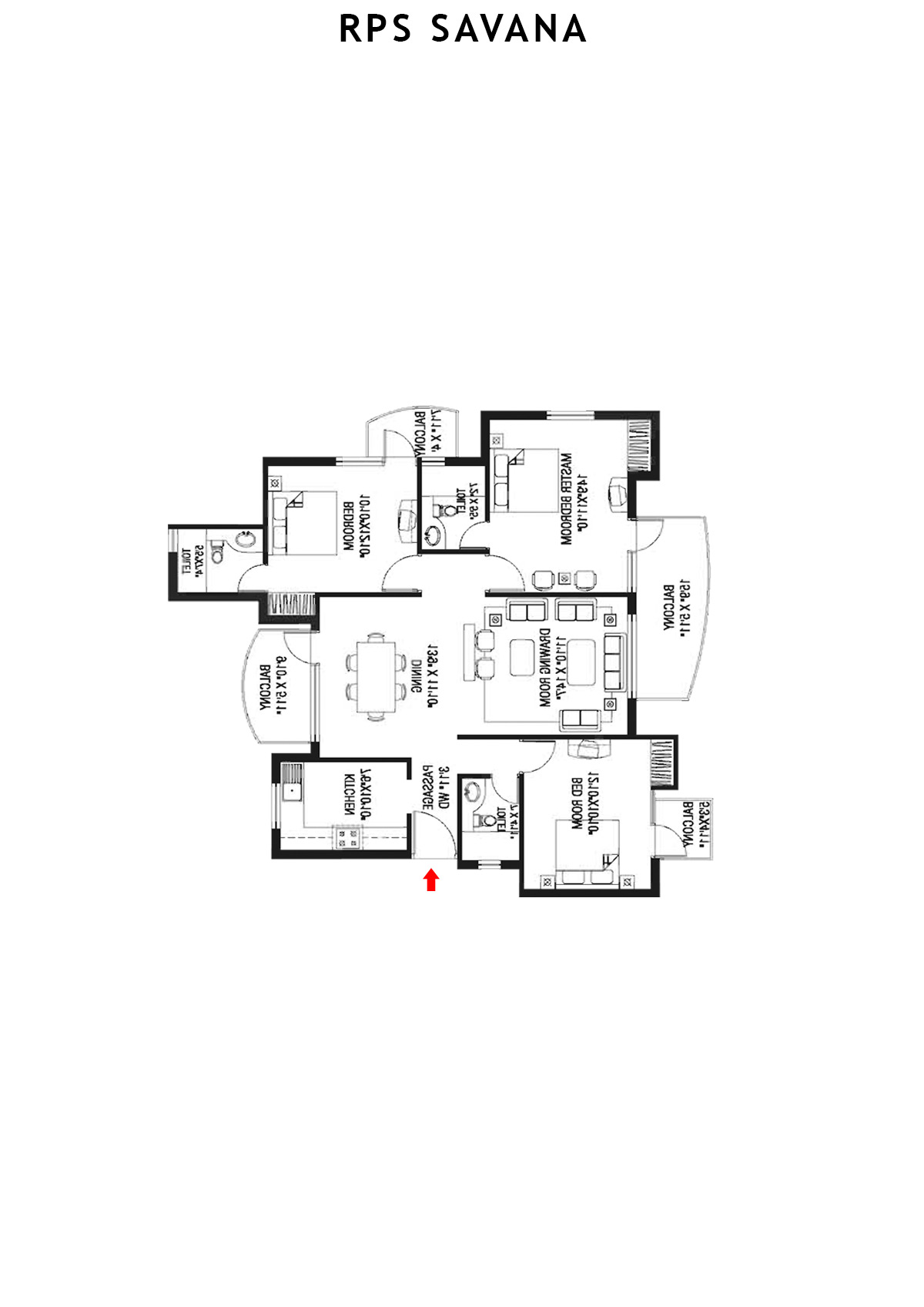 Rps Savana Tower T11 Unit 1 Floor Plan