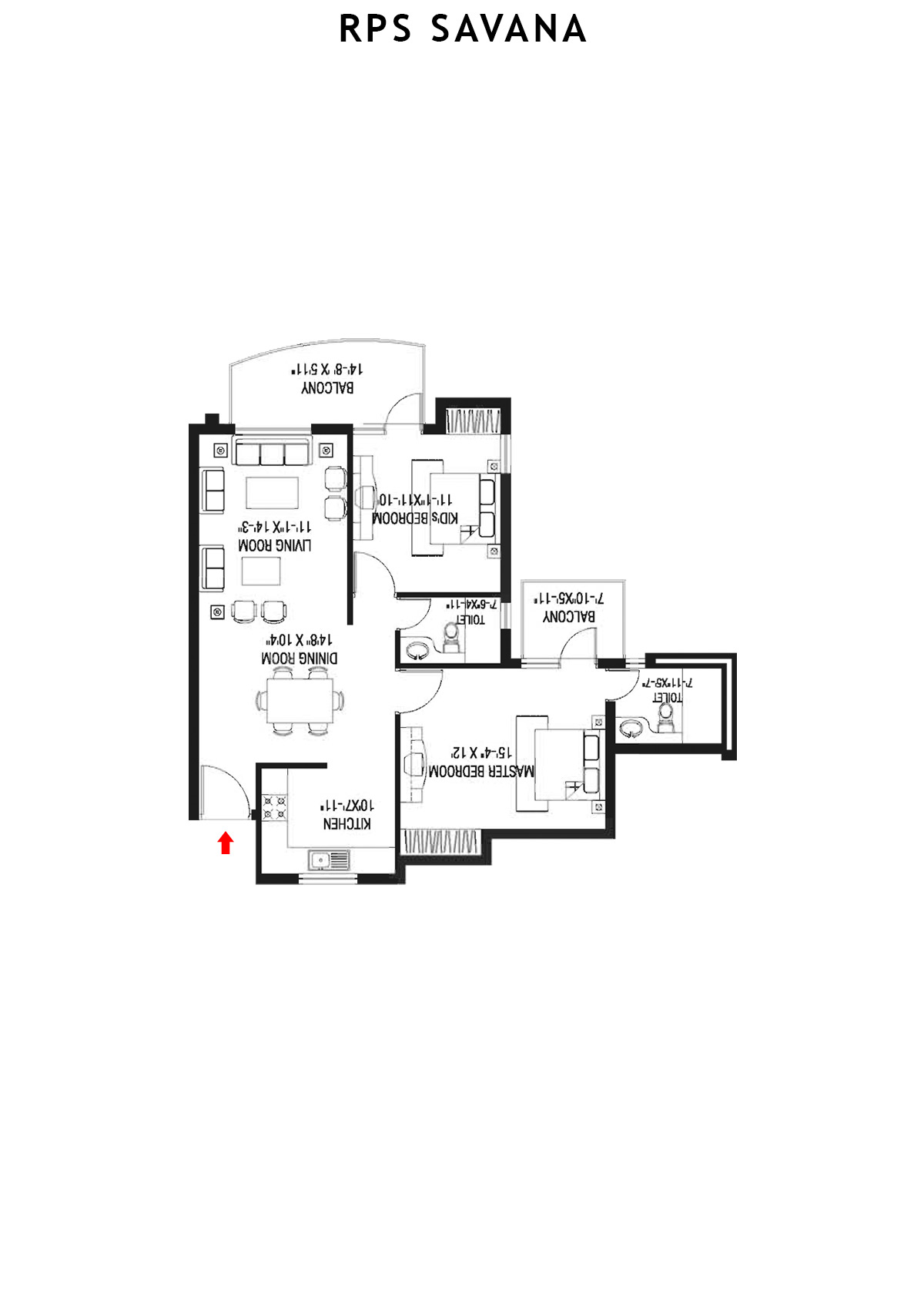 Rps Savana Tower T2 Unit 8 Floor Plan