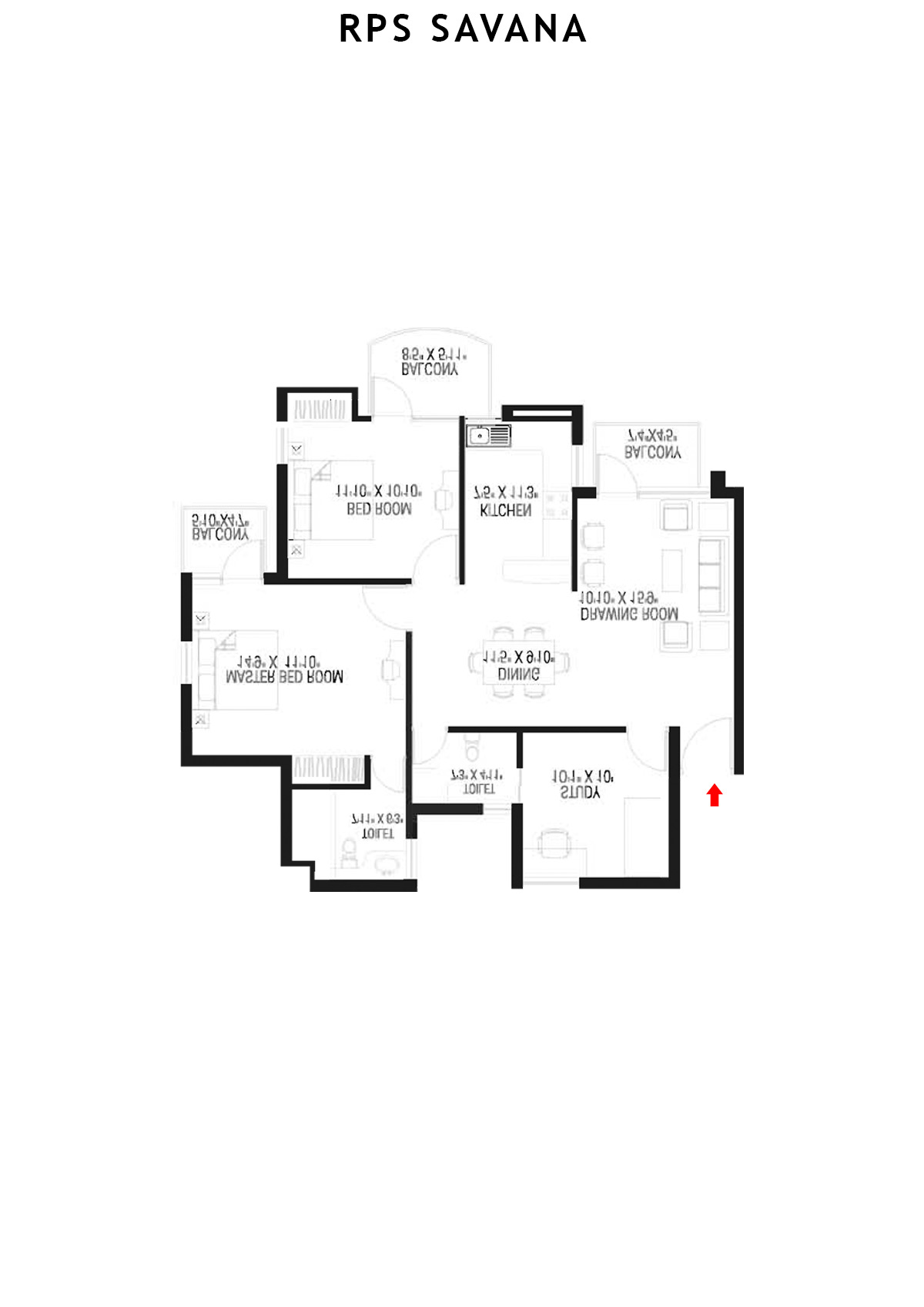 Rps Savana Tower T3 Unit 7 Floor Plan