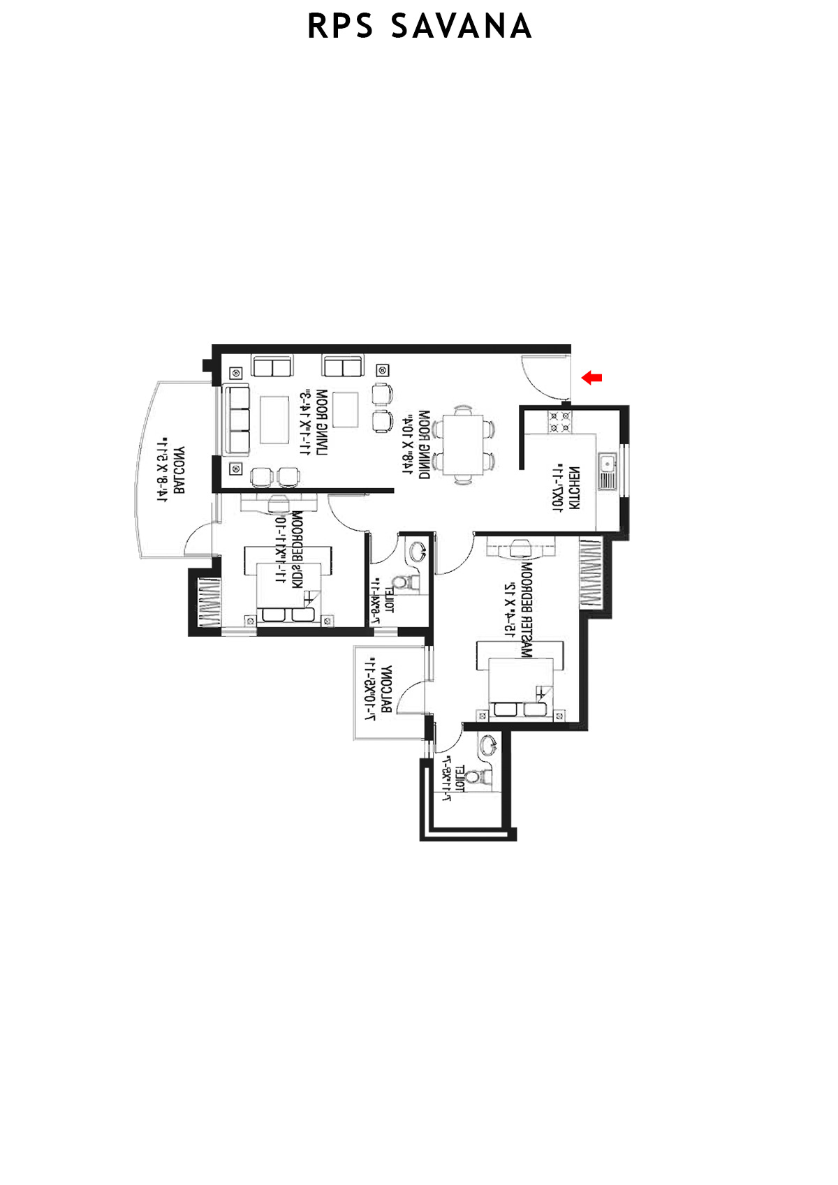Rps Savana Tower T5 Unit 5 Floor Plan