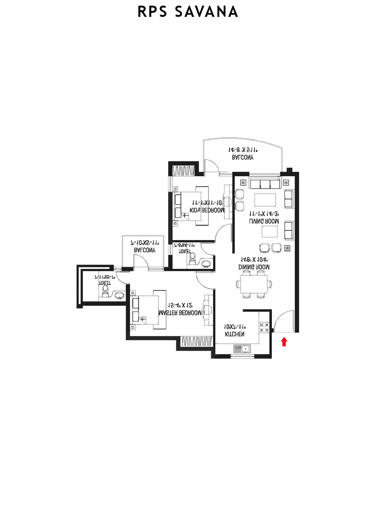 Rps Savana Tower T5 Unit 7 Floor Plan