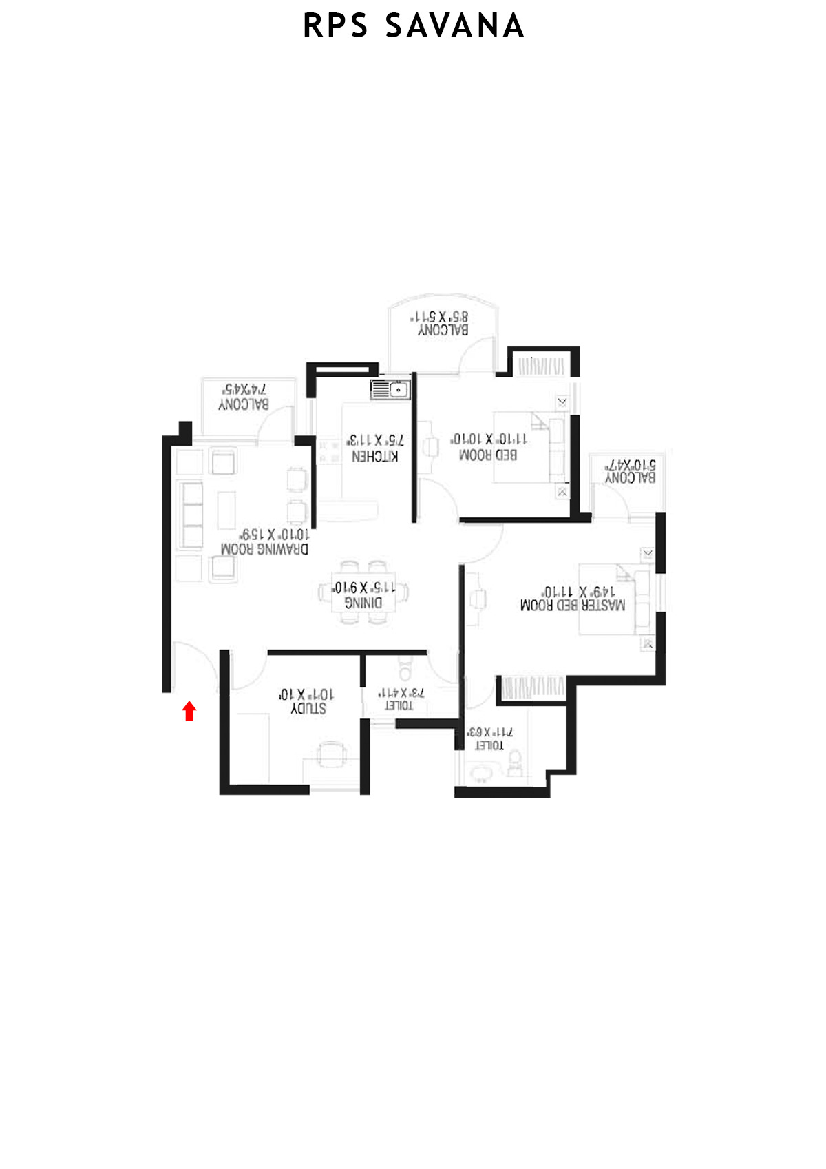 Rps Savana Tower T6 Unit 8 Floor Plan