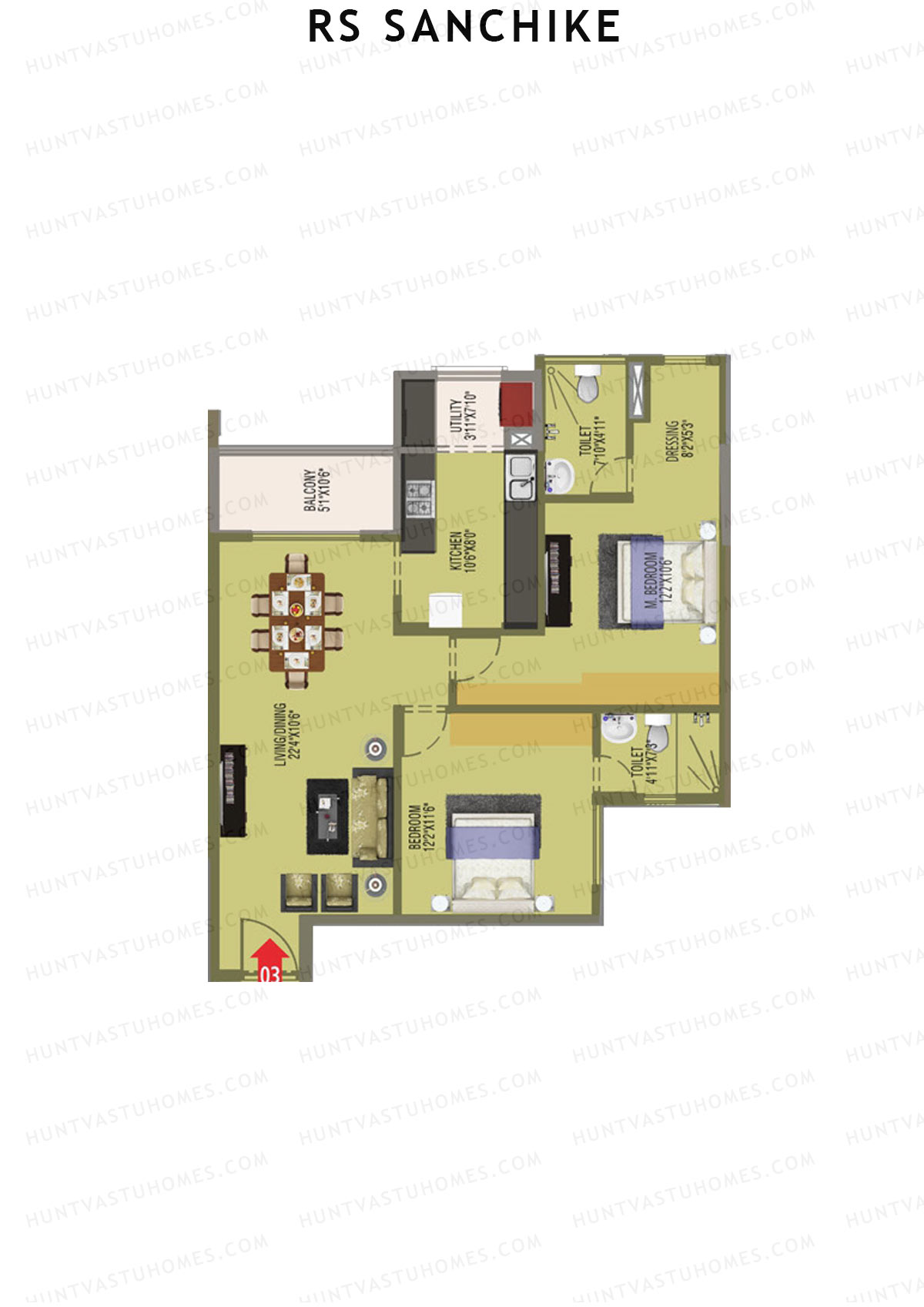 RS Sanchike Block A Unit 3 Floor Plan